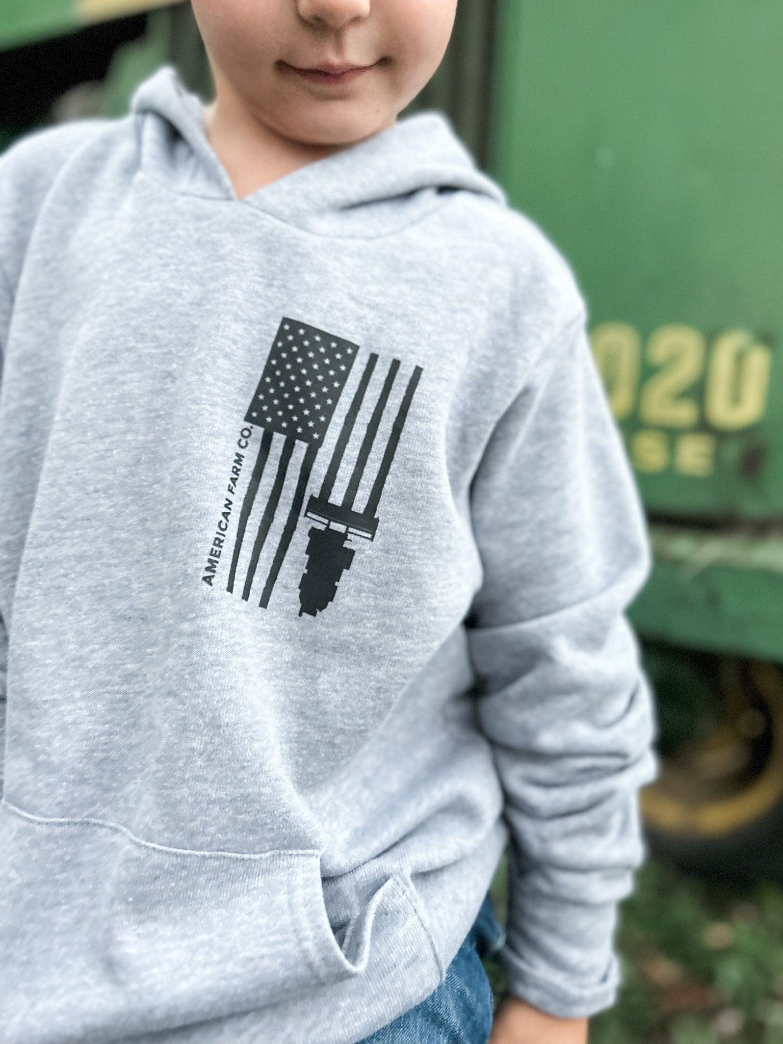 Ash 'Harvest Flag' Toddler/Youth Hoodie - Image 4