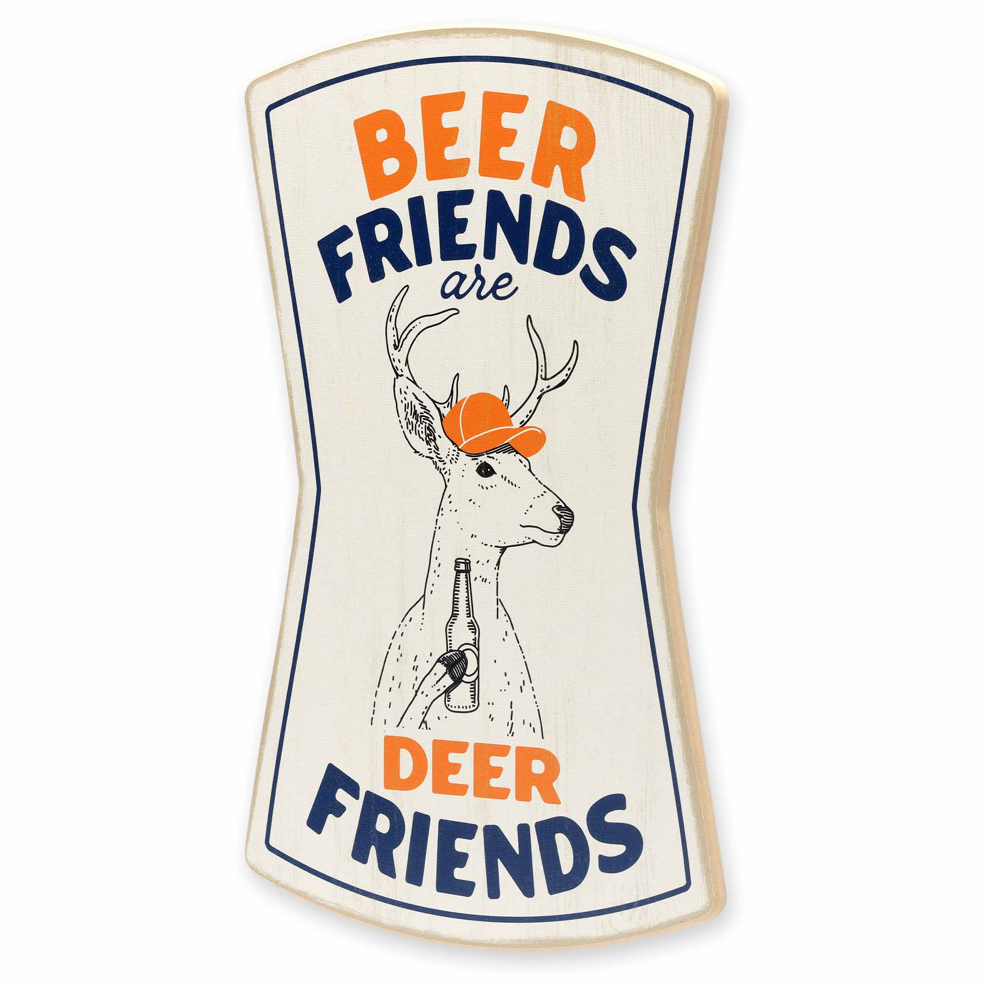 Beer Friends Are Deer Friends Wood Wall Decor - Image 2