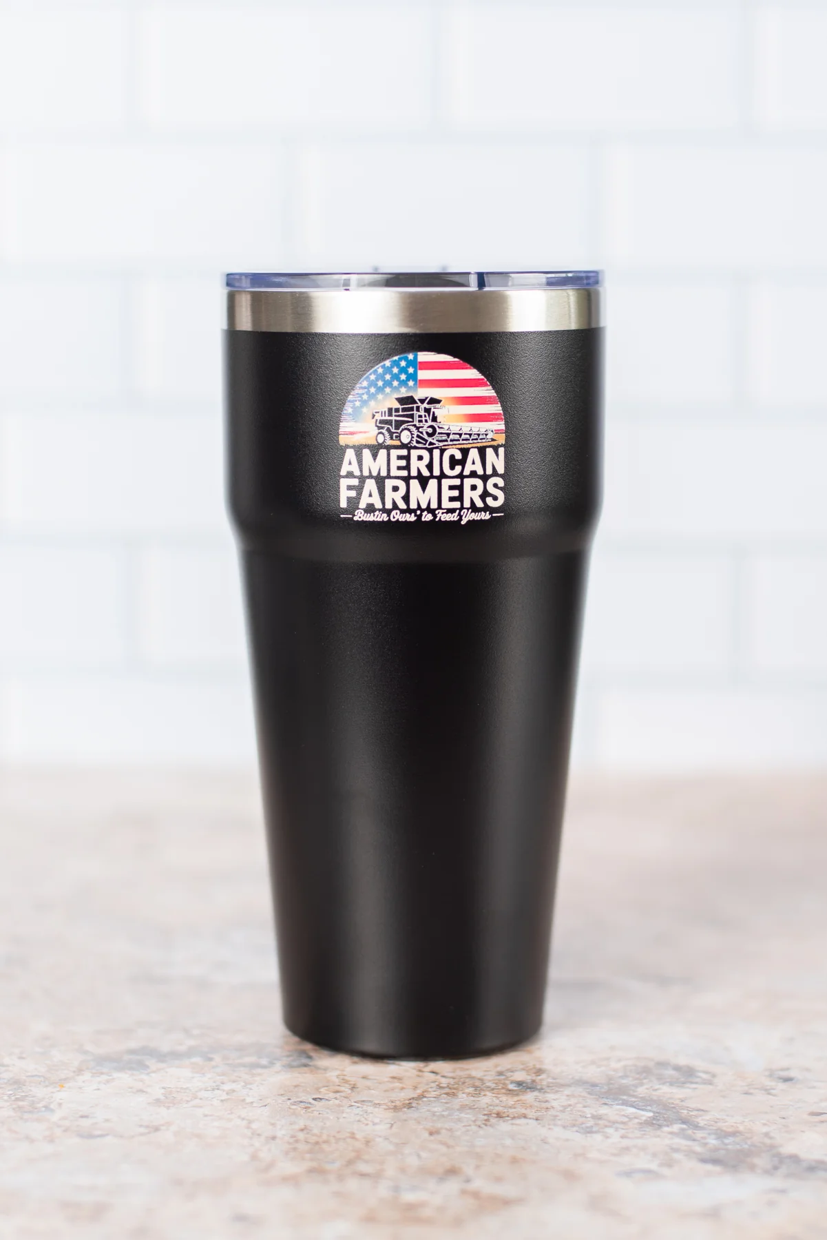 Bustin' Ours' 30oz Black Tumbler - Image 3