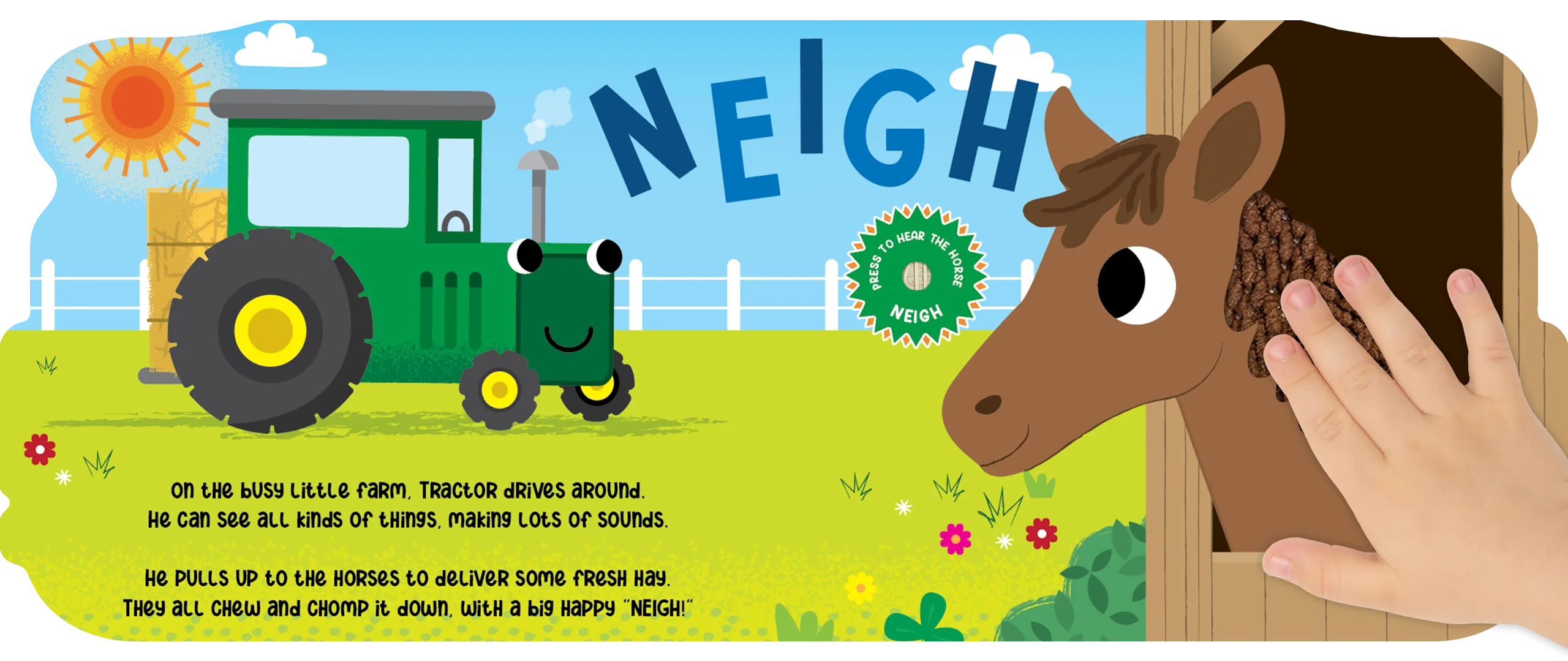 Busy Tractor and Farm Friends - Touch & Feel Sound Book - Image 2