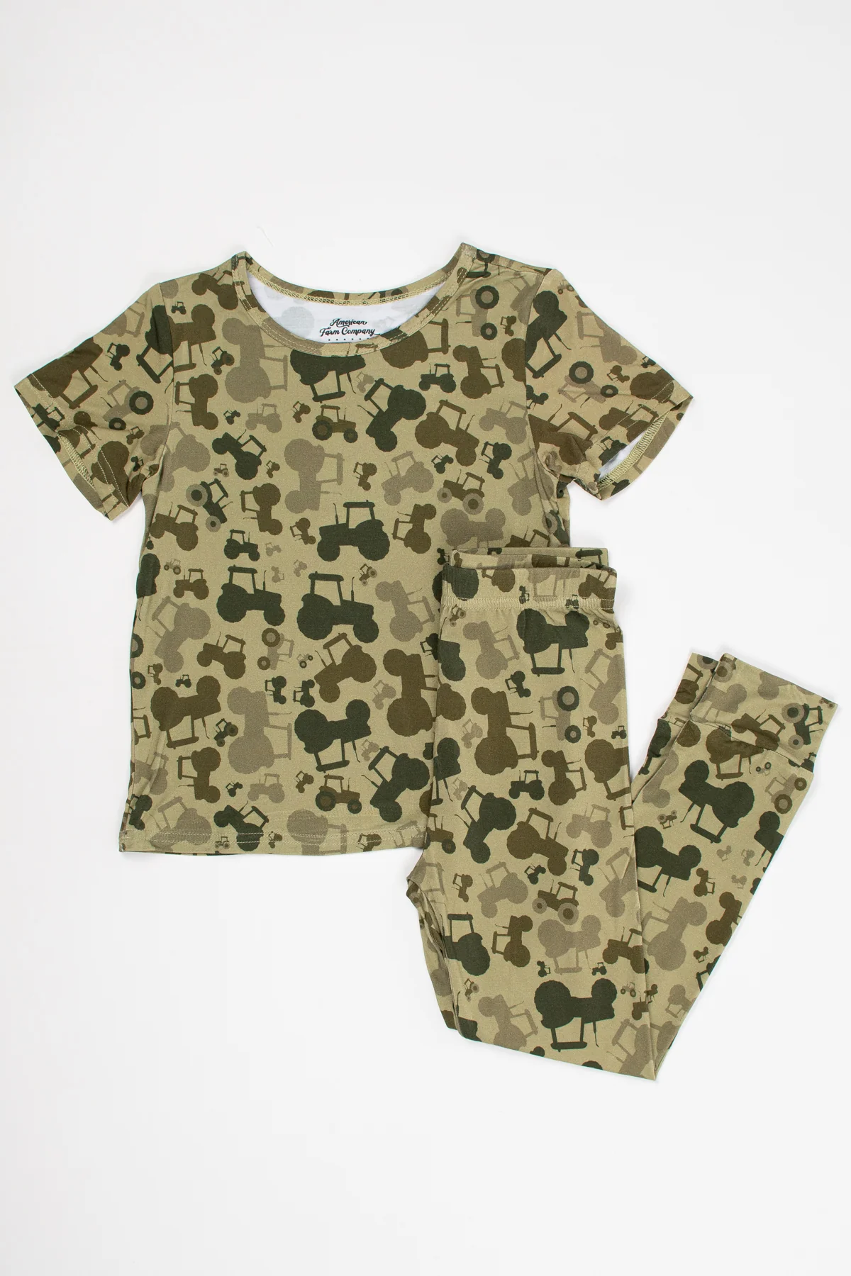 Tractor Camo Toddler/Youth Bamboo Pajama Set - Image 2