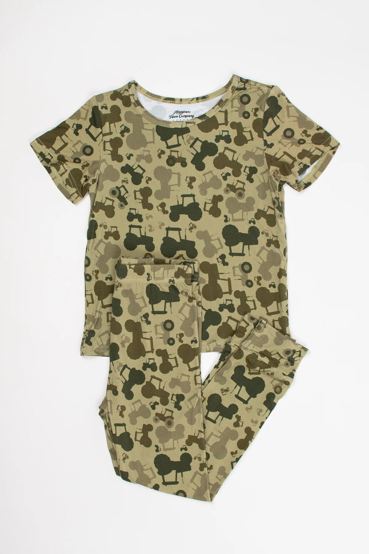 Tractor Camo Toddler/Youth Bamboo Pajama Set - Image 3