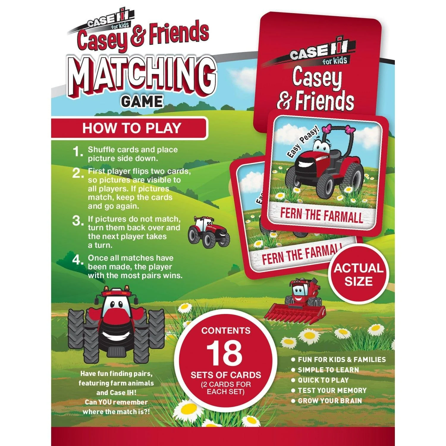 Case IH Casey & Friends Matching Game - Image 3