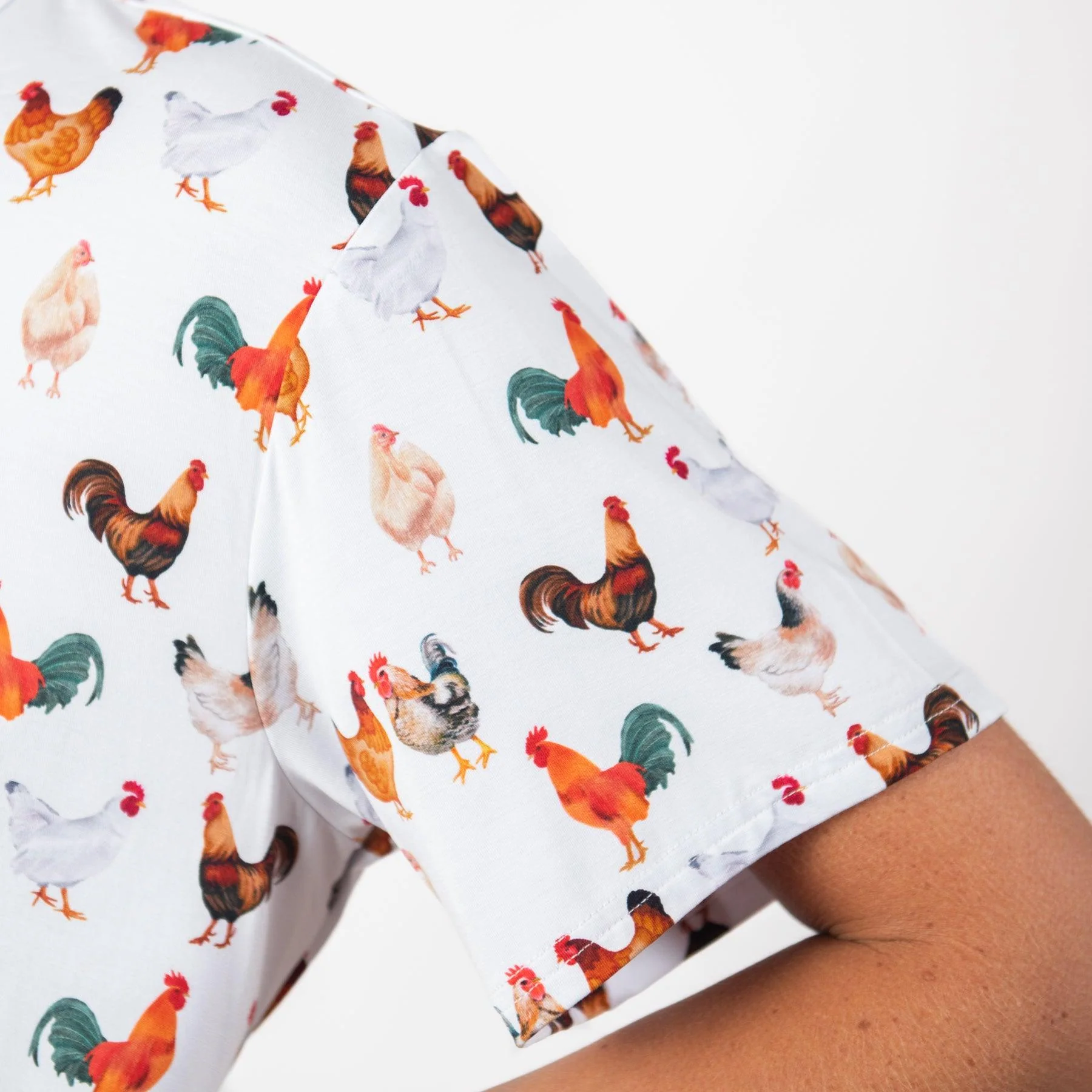 Chicken Bamboo Pajama 2-Piece Set - Adult - Image 3