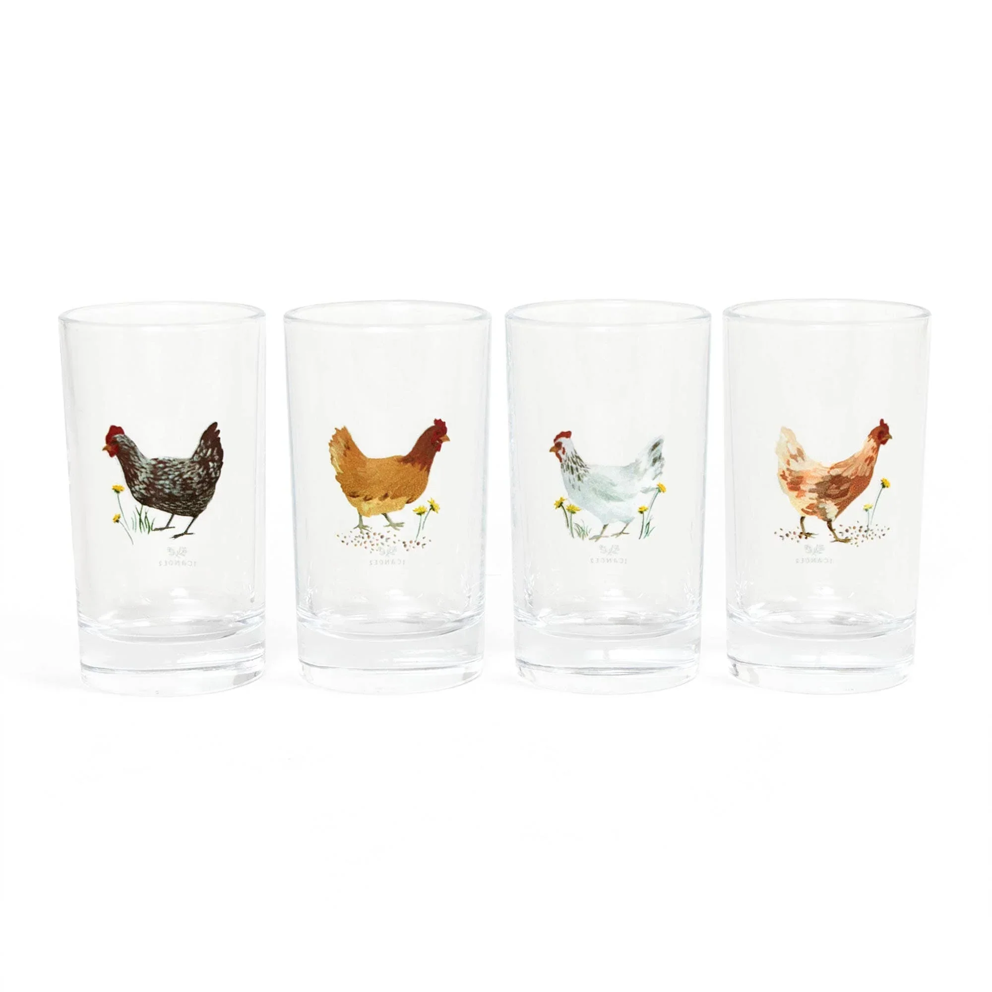 Chickens Mini Juice Glass Set - Image 2