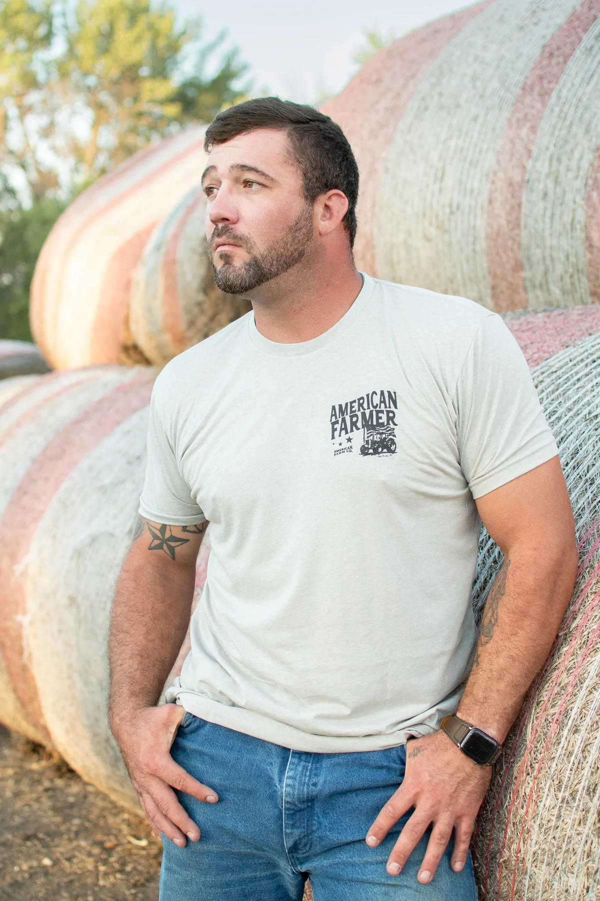 Classic 'American Farmer' Essentials Tee - Image 3