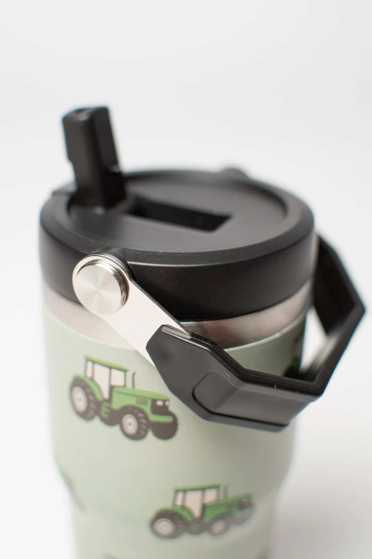 Classic Green Tractor 20oz Kids Bucket Handle Tumbler *Preorder* - Image 3