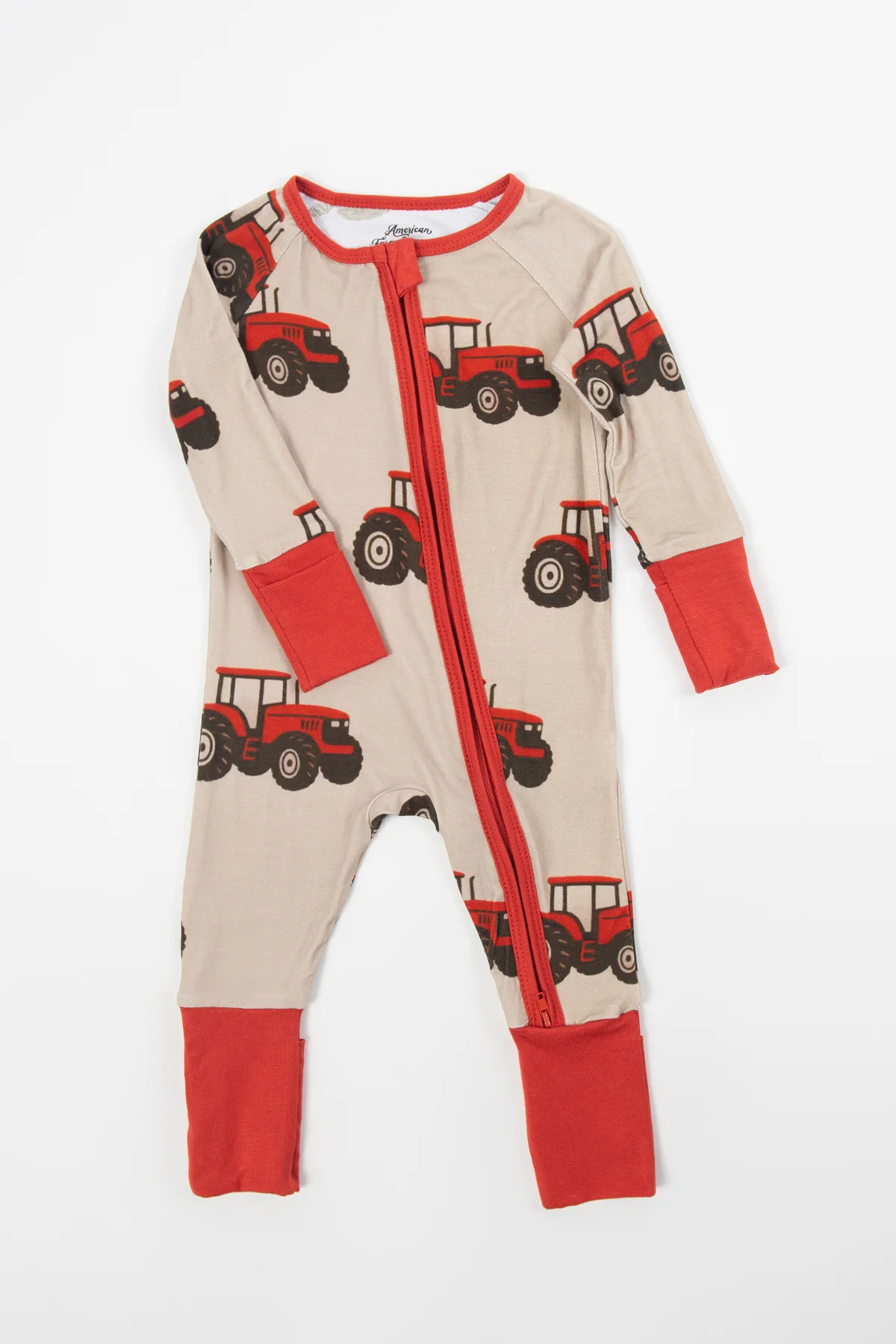 Classic Red Tractor Baby Bamboo Zippy - Image 5