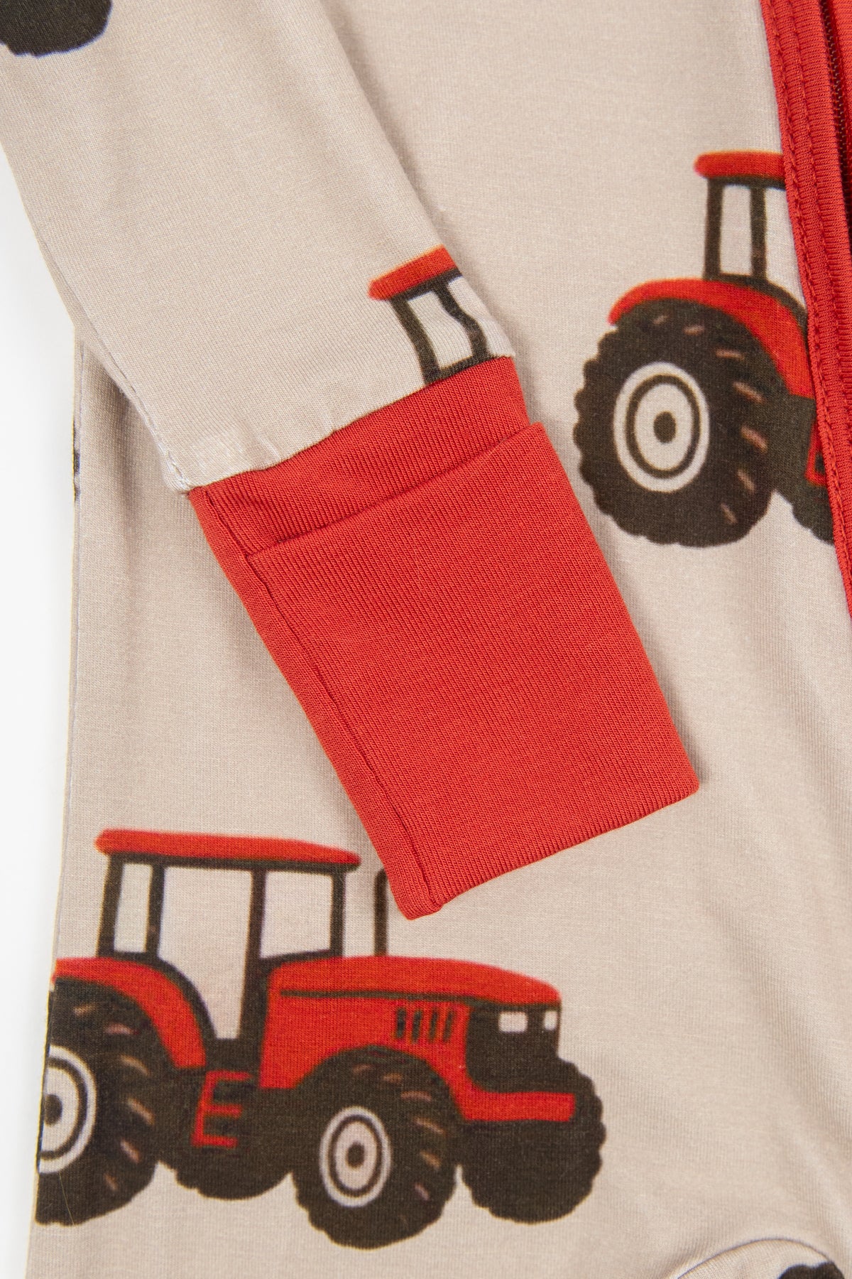 Classic Red Tractor Baby Bamboo Zippy - Image 6