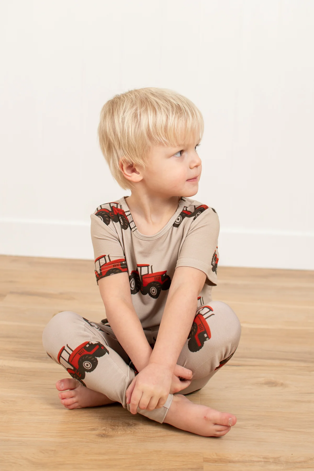 Classic Red Tractor Toddler/Youth Bamboo Pajama Set - Image 4