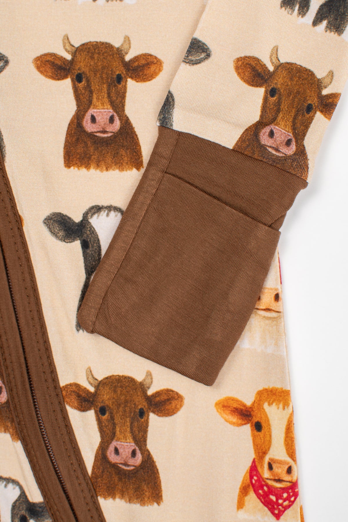 Cute Cows Baby Bamboo Zippy - Image 5