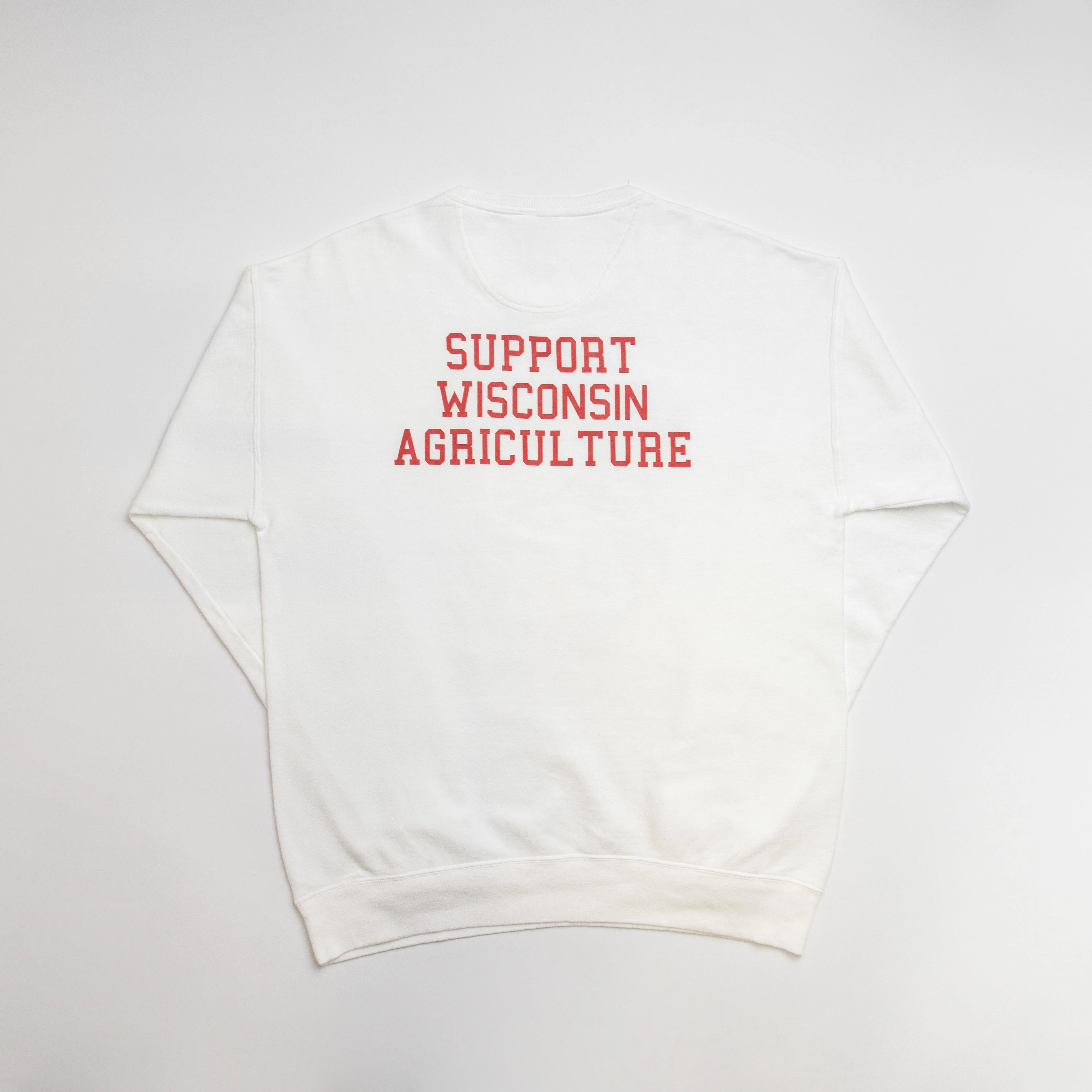 Wisconsin - State Agriculture White Crewneck - Image 2