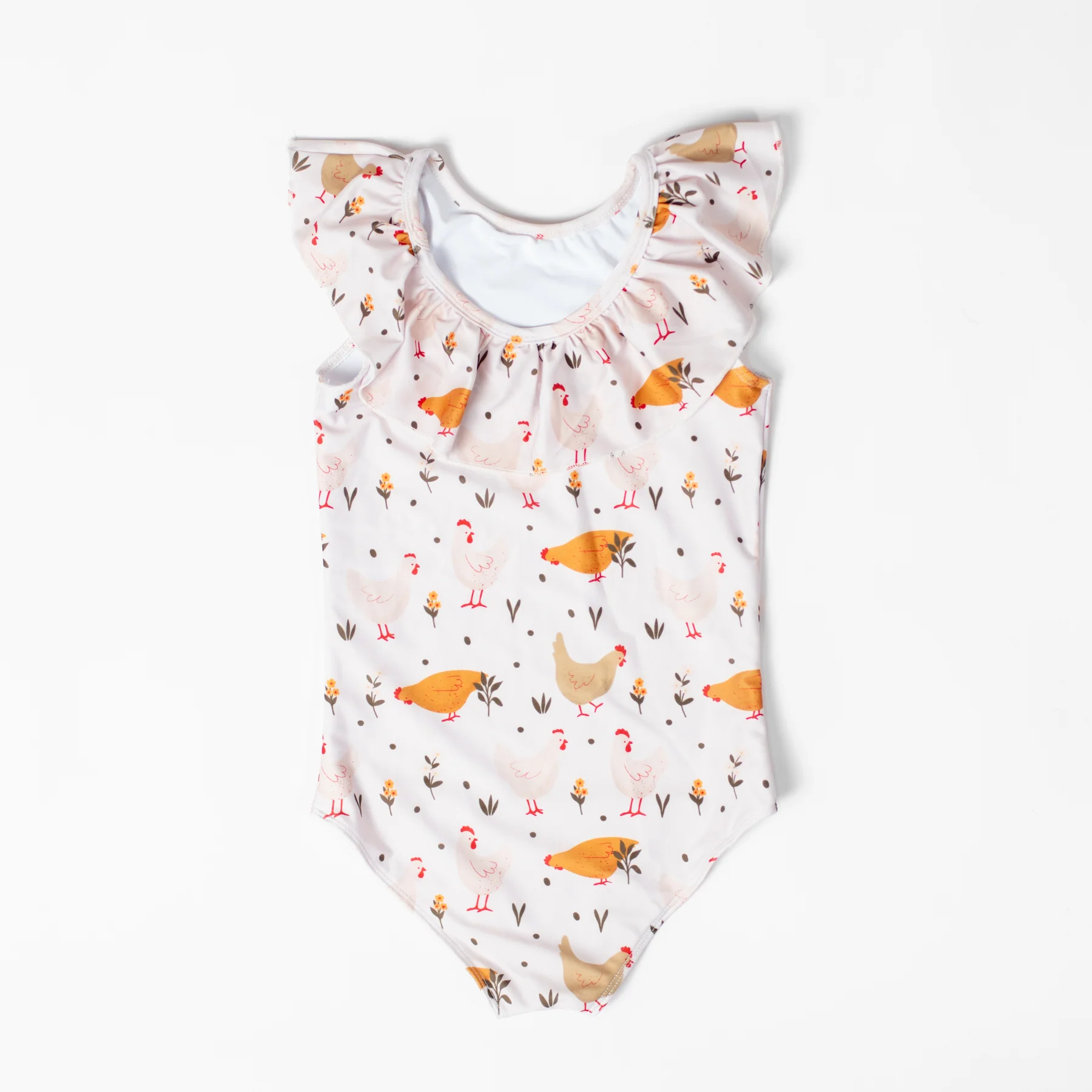 Cottage Chicken Baby Ruffle Swimsuit - Image 3