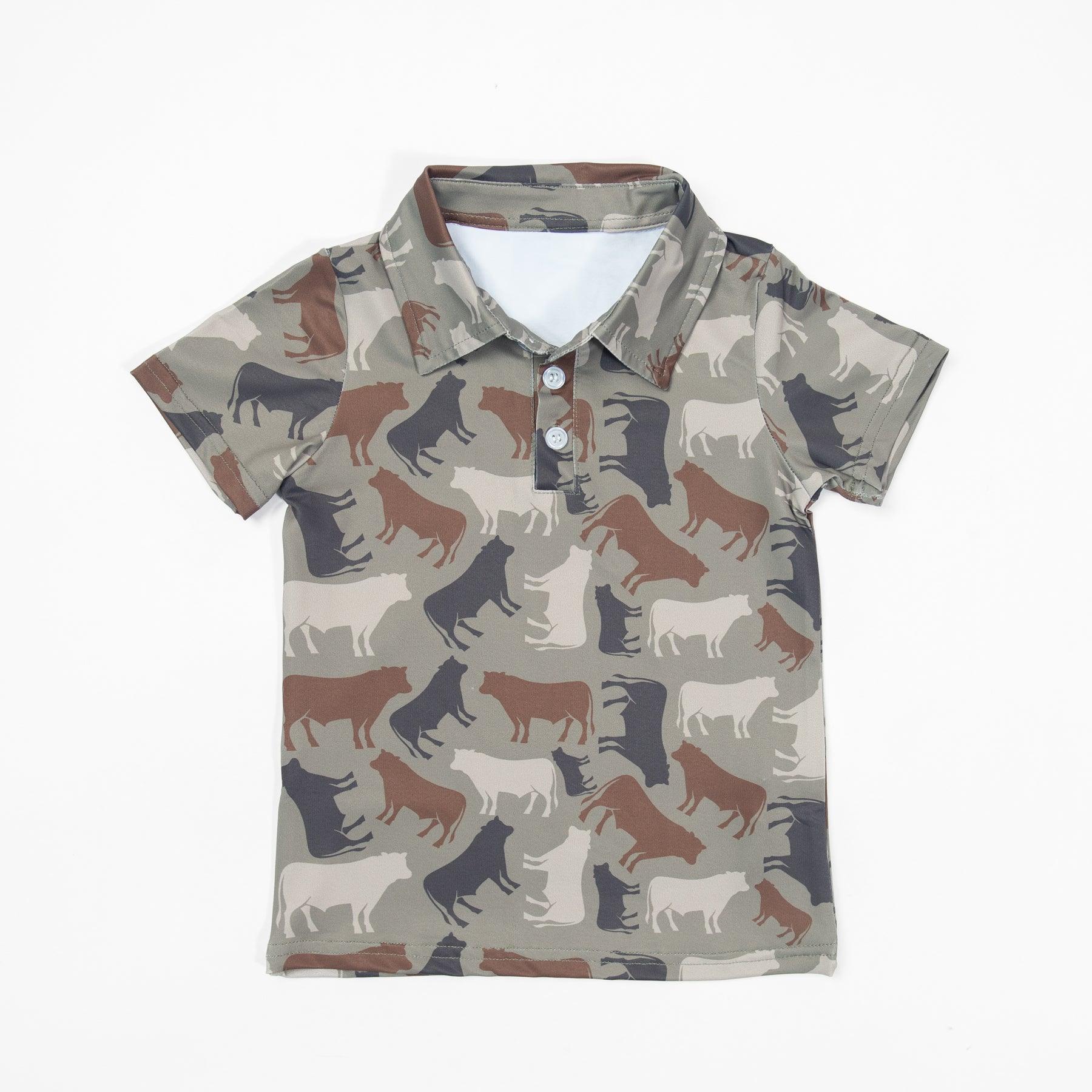 Cow Camo™ Baby/Youth Performance Polo - Image 4