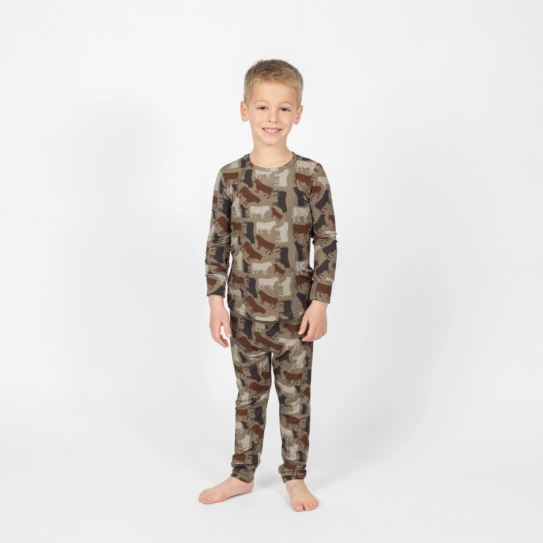 Cow Camo™ Toddler/Youth Bamboo Pajama Set - Image 3