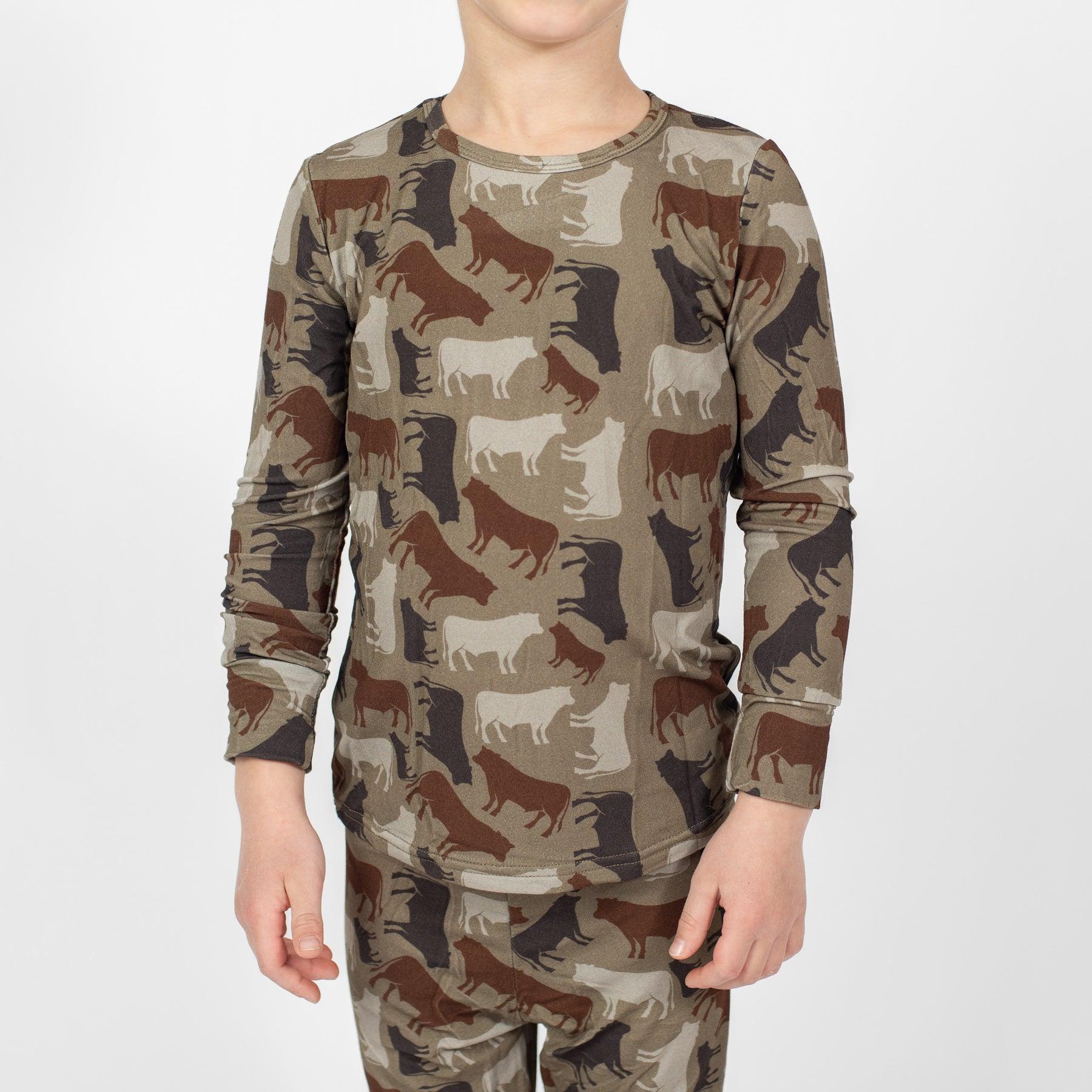 Cow Camo™ Toddler/Youth Bamboo Pajama Set - Image 4