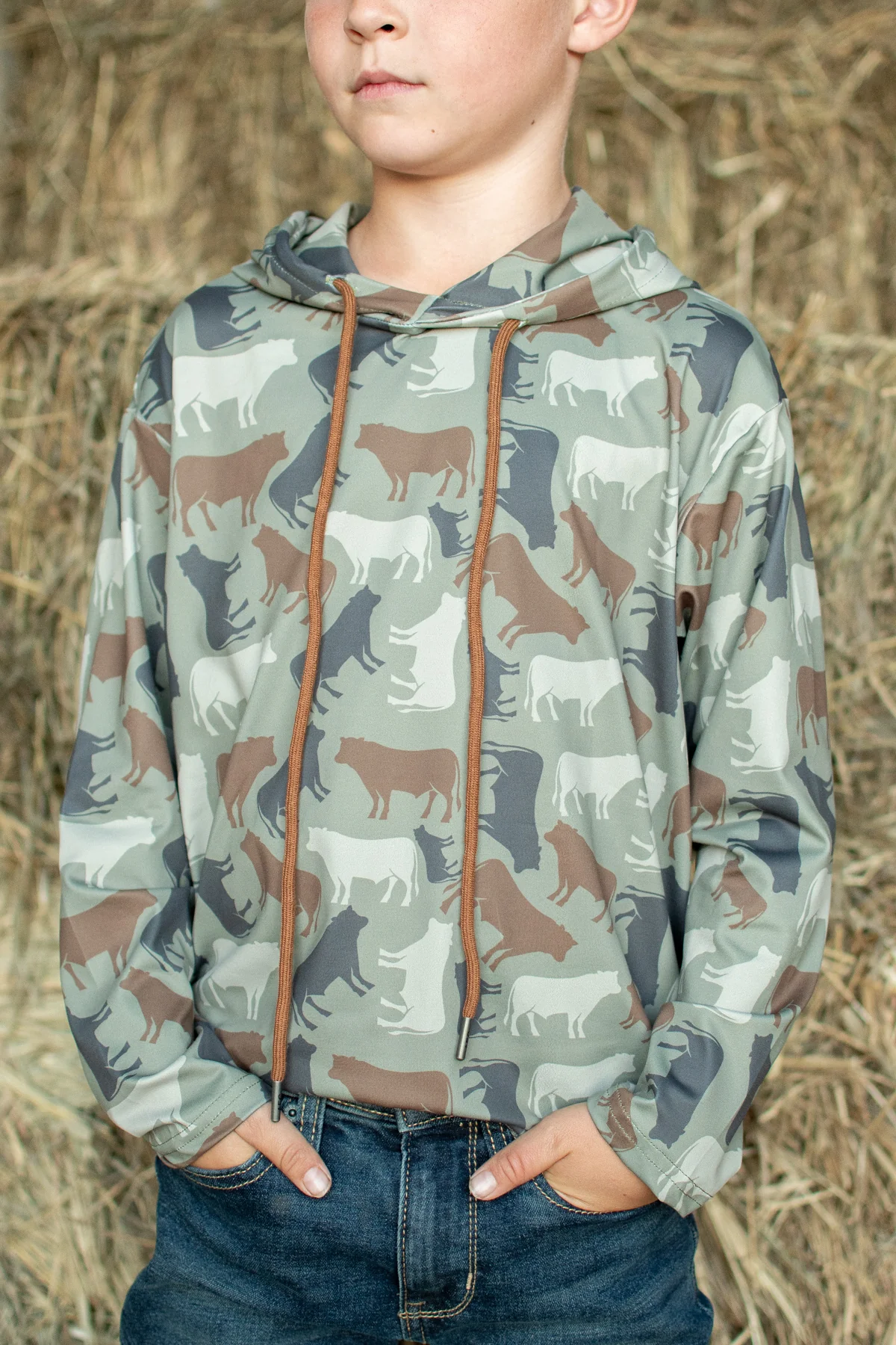 Cow Camo™ Toddler/Youth Performance Hoodie - Image 8