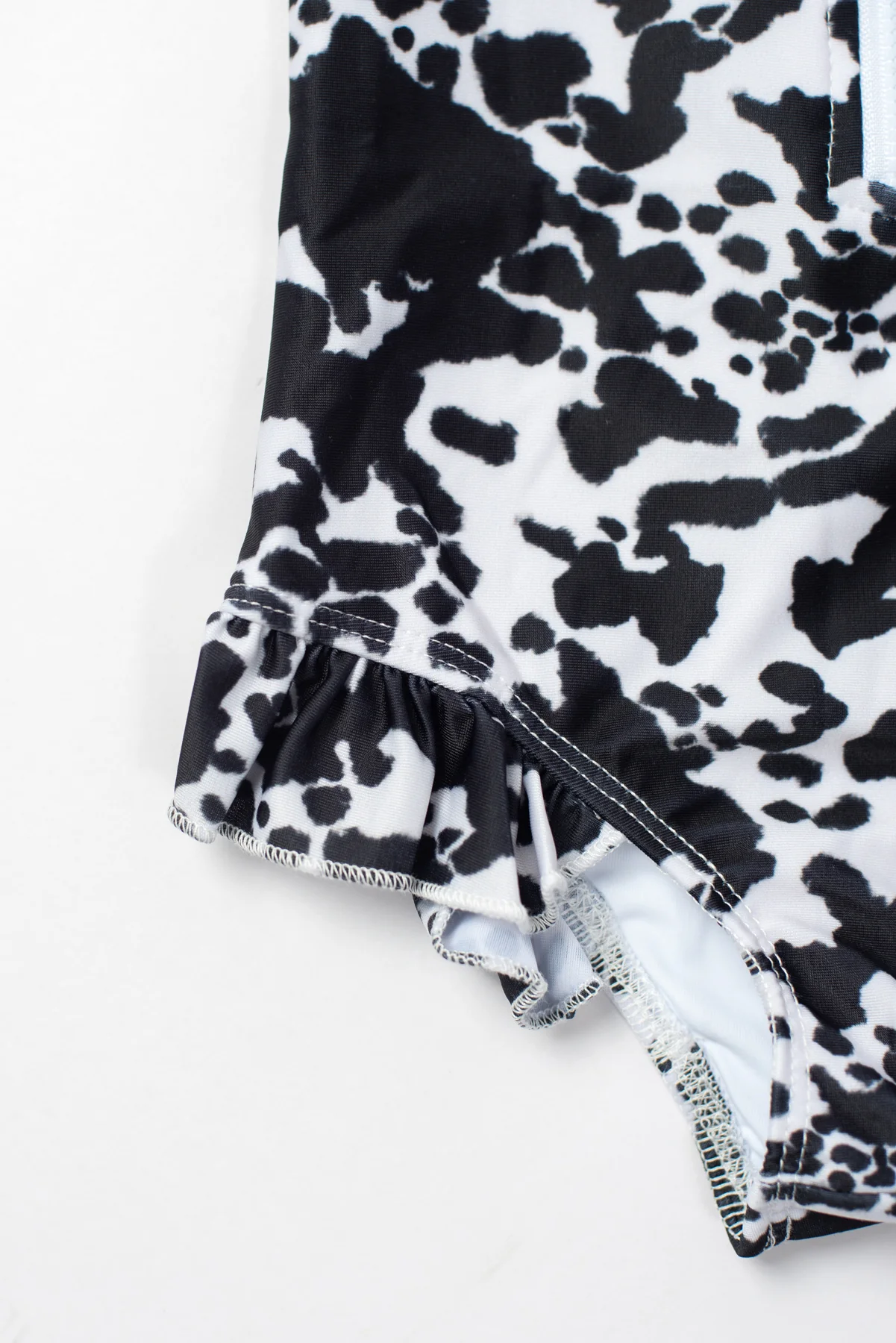 Cow Print Baby Longsleeve Swimsuit - Image 4