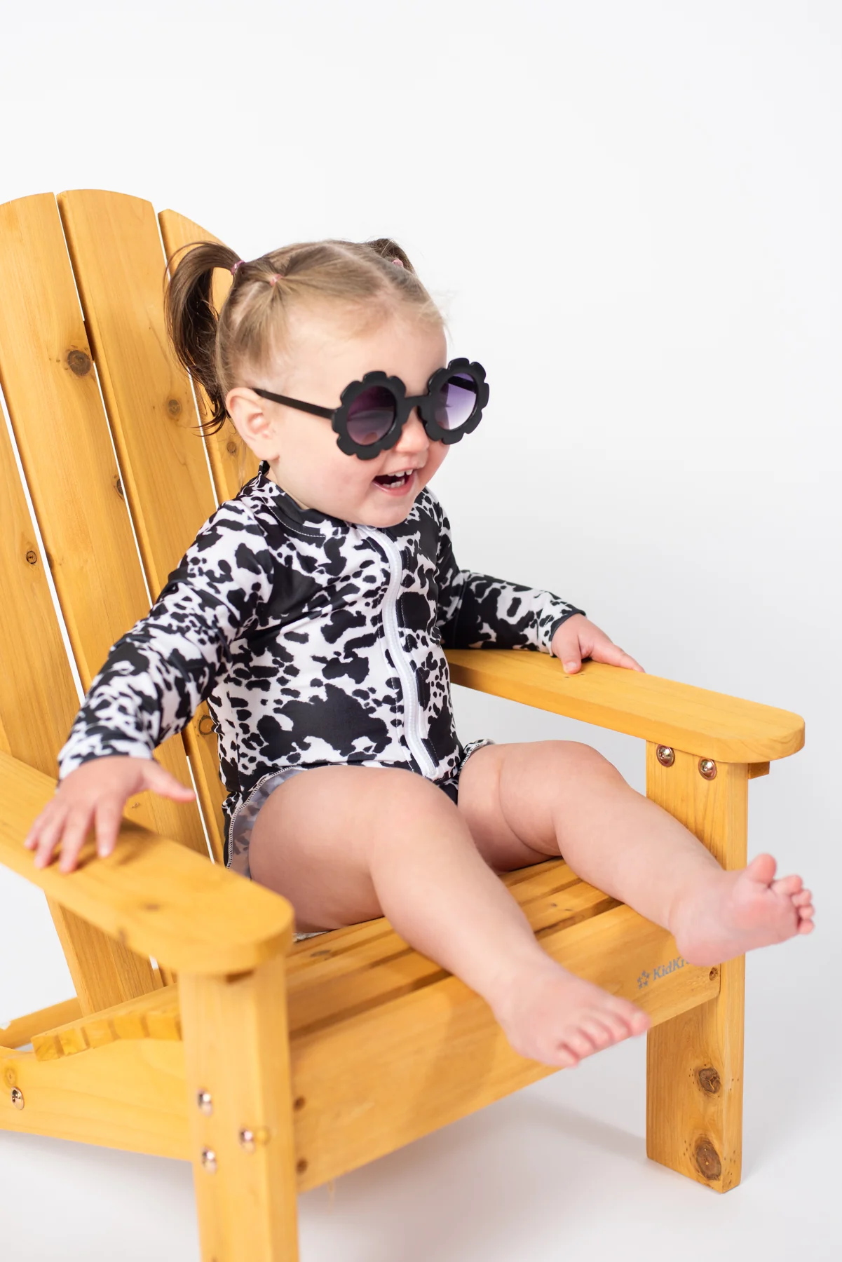 Cow Print Baby Longsleeve Swimsuit - Image 7