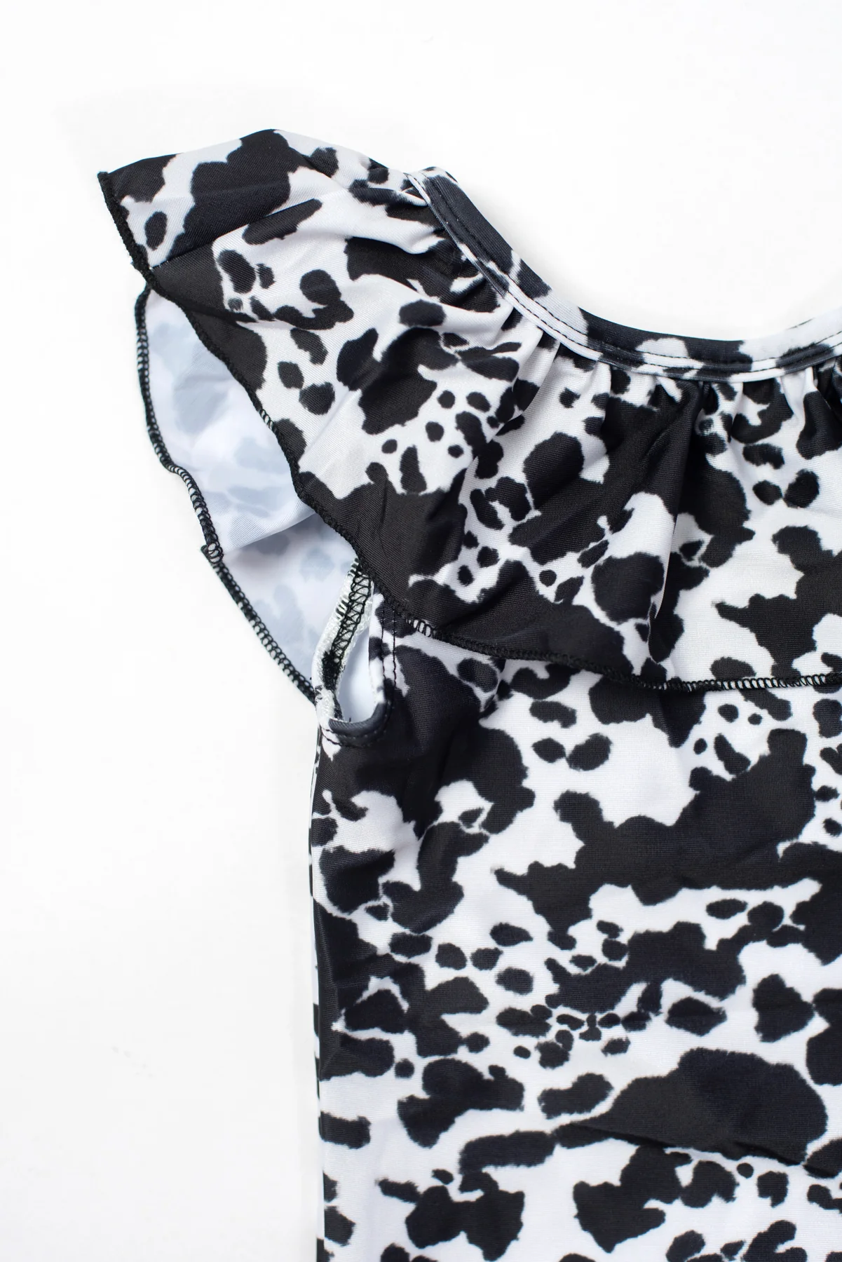 Cow Print Baby Ruffle Swimsuit - Image 3