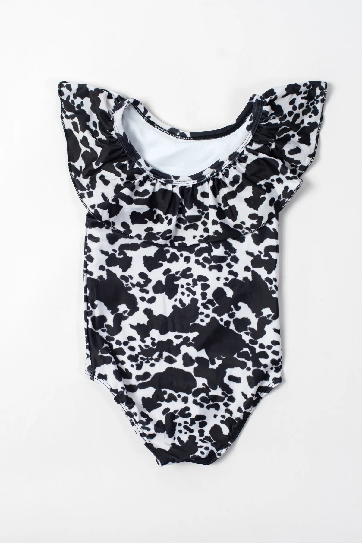 Cow Print Baby Ruffle Swimsuit - Image 4