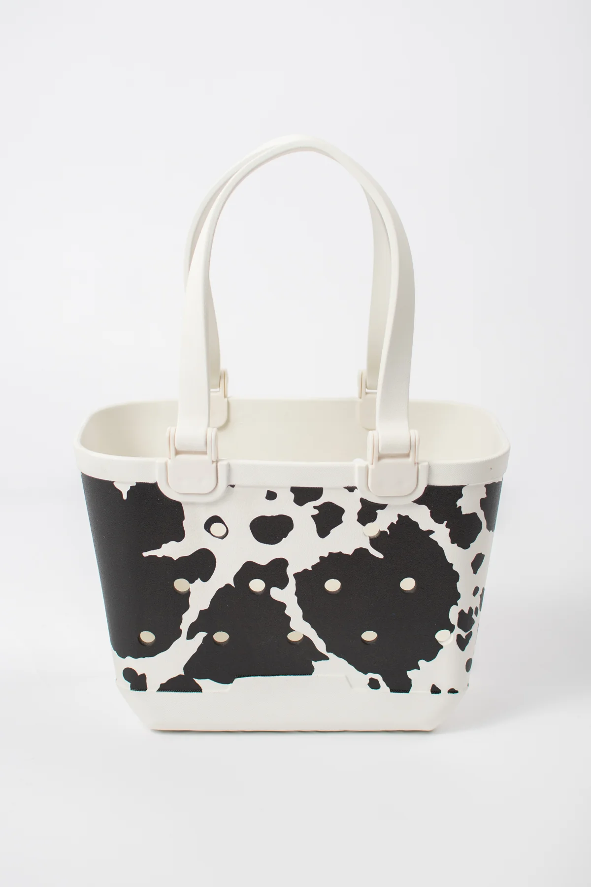 Cow Print Utility Beach Tote - 12" - Image 3