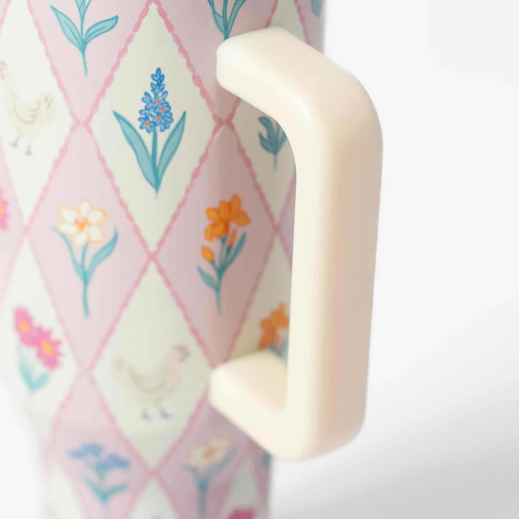Diamond Floral Chicken 40oz Water Tank Tumbler - Image 7