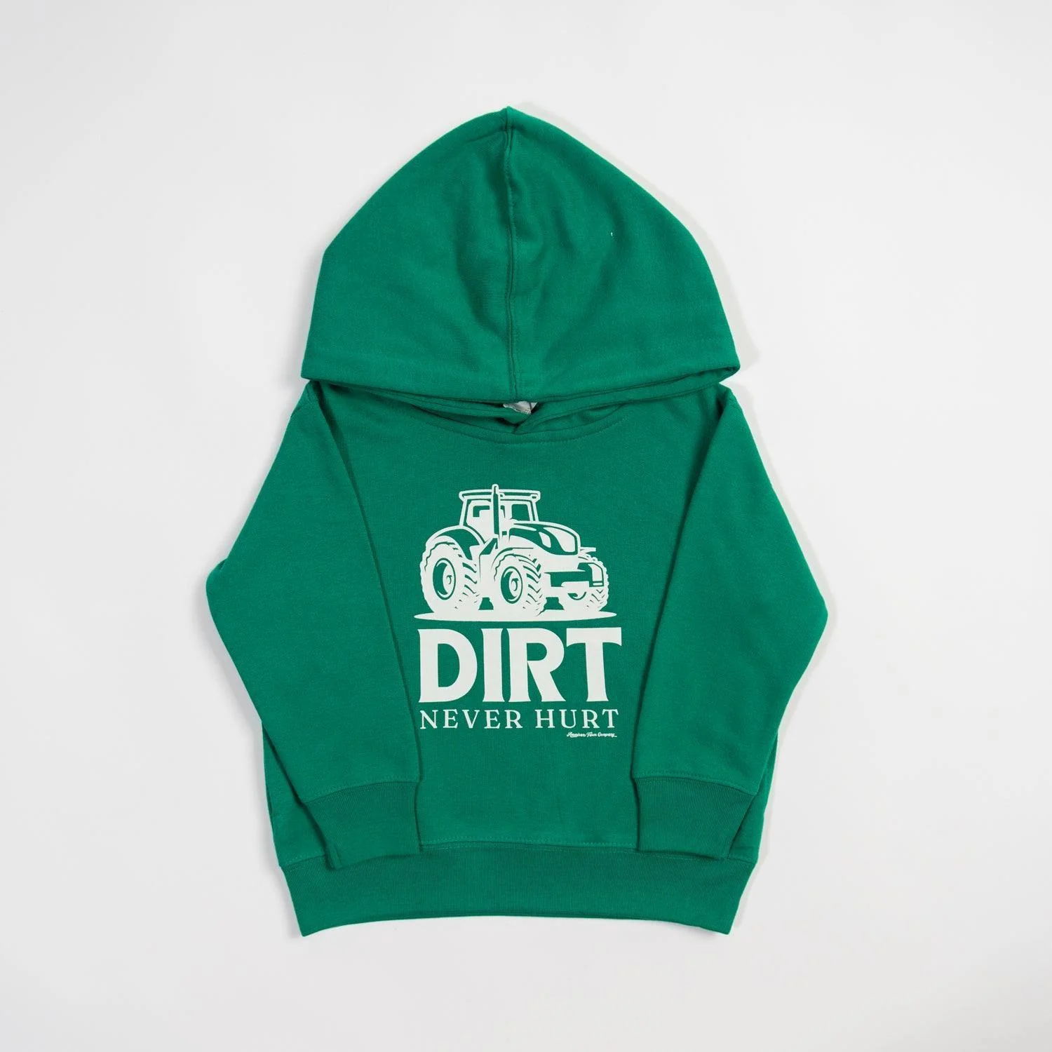 Dirt Never Hurt' Green Toddler/Youth Hoodie - Image 2