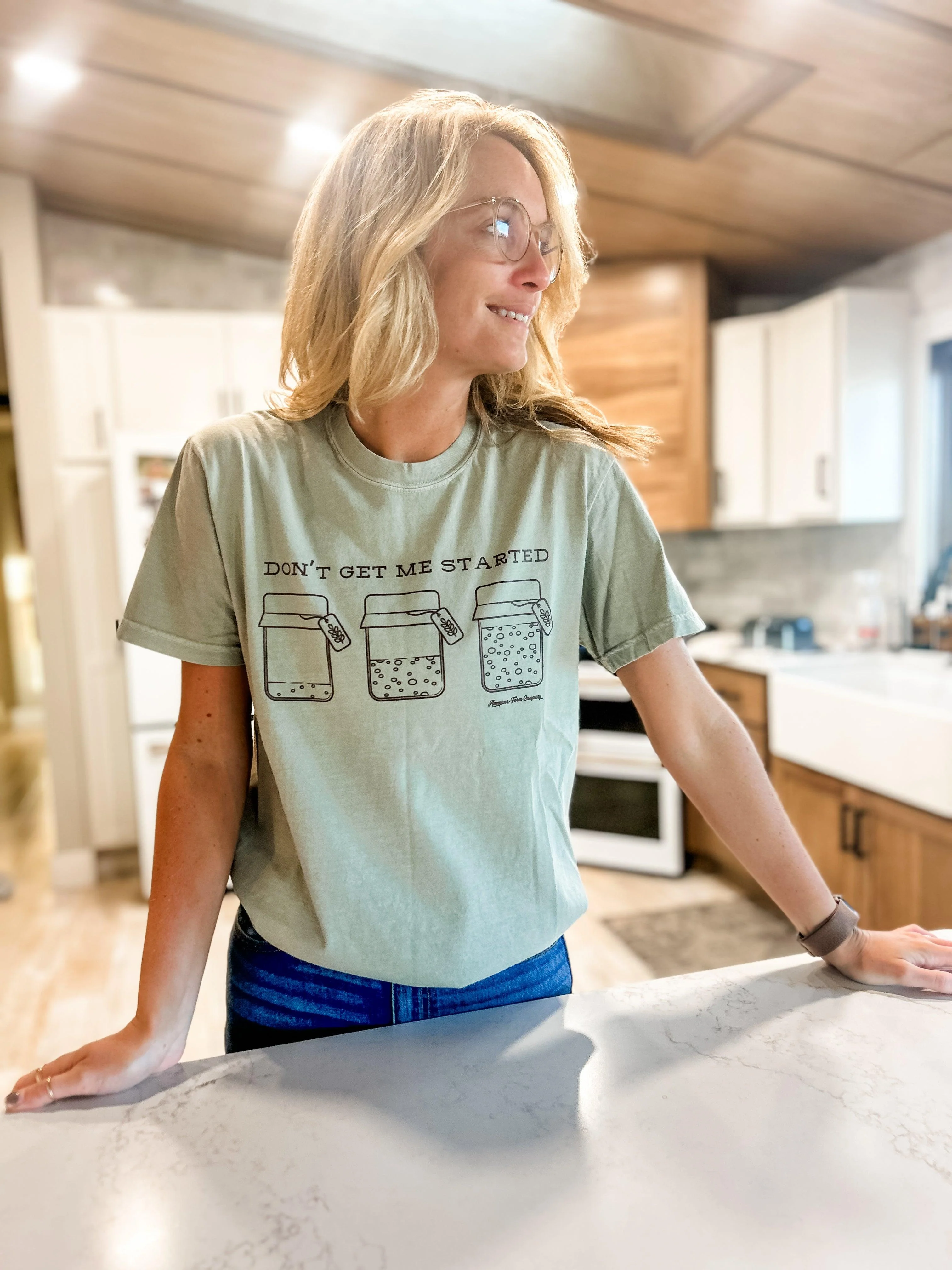 Don't Get Me Started' Sourdough Tee - Image 2
