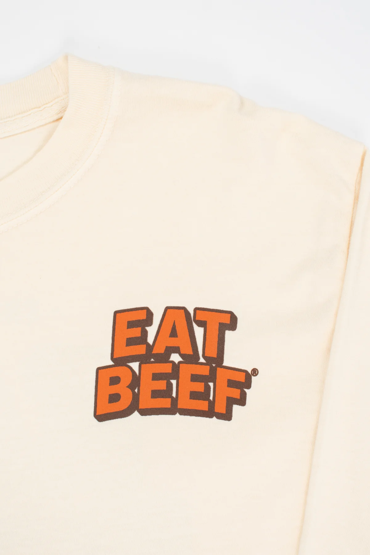'Eat Beef' Ivory Long Sleeve - Image 6