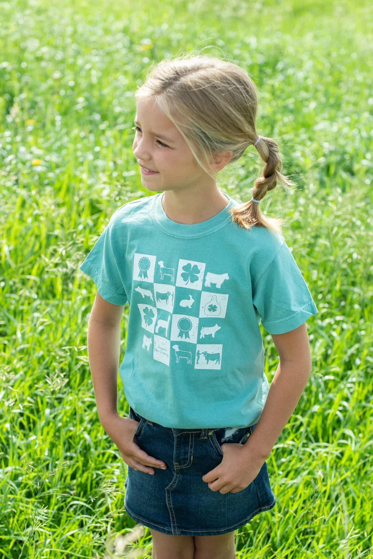 Fair Week Checkers Youth Tee - Image 2
