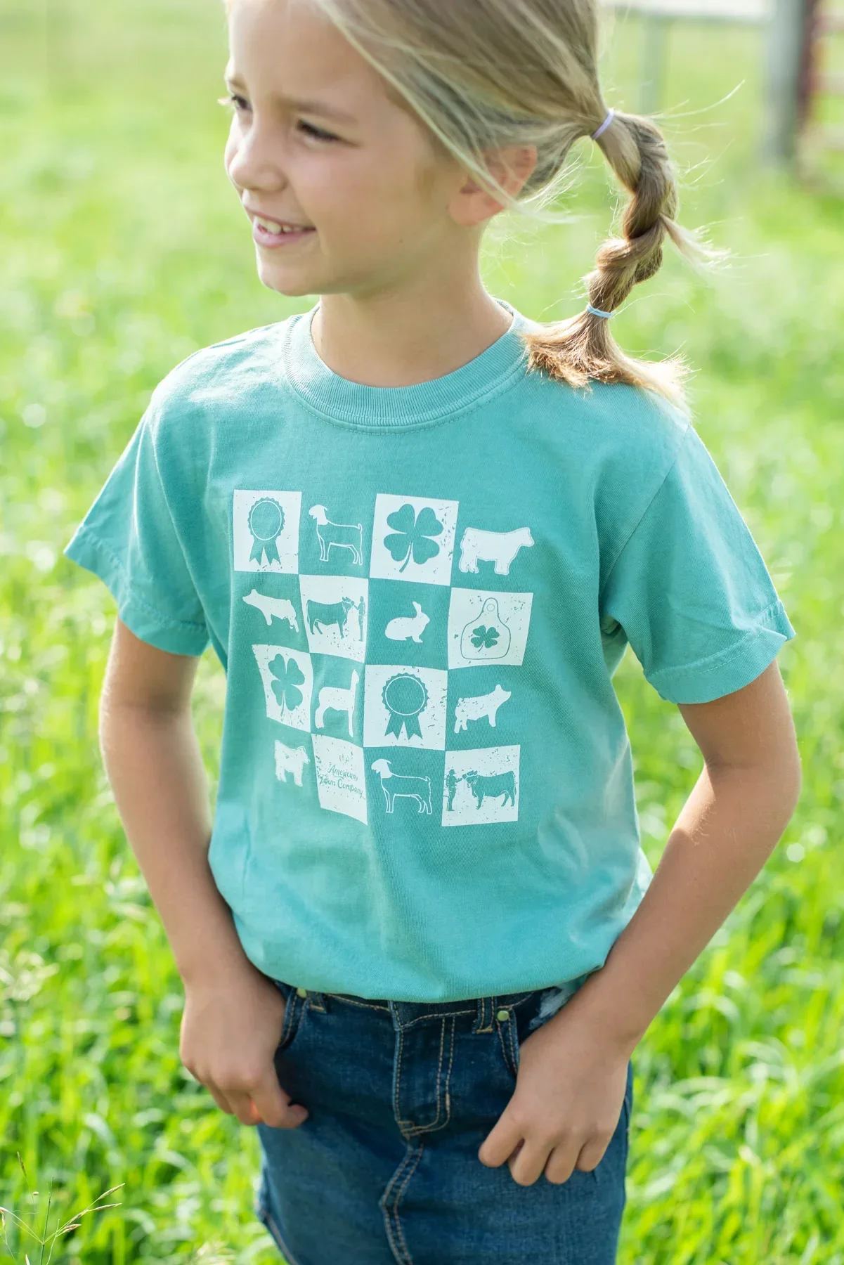 Fair Week Checkers Youth Tee - Image 3