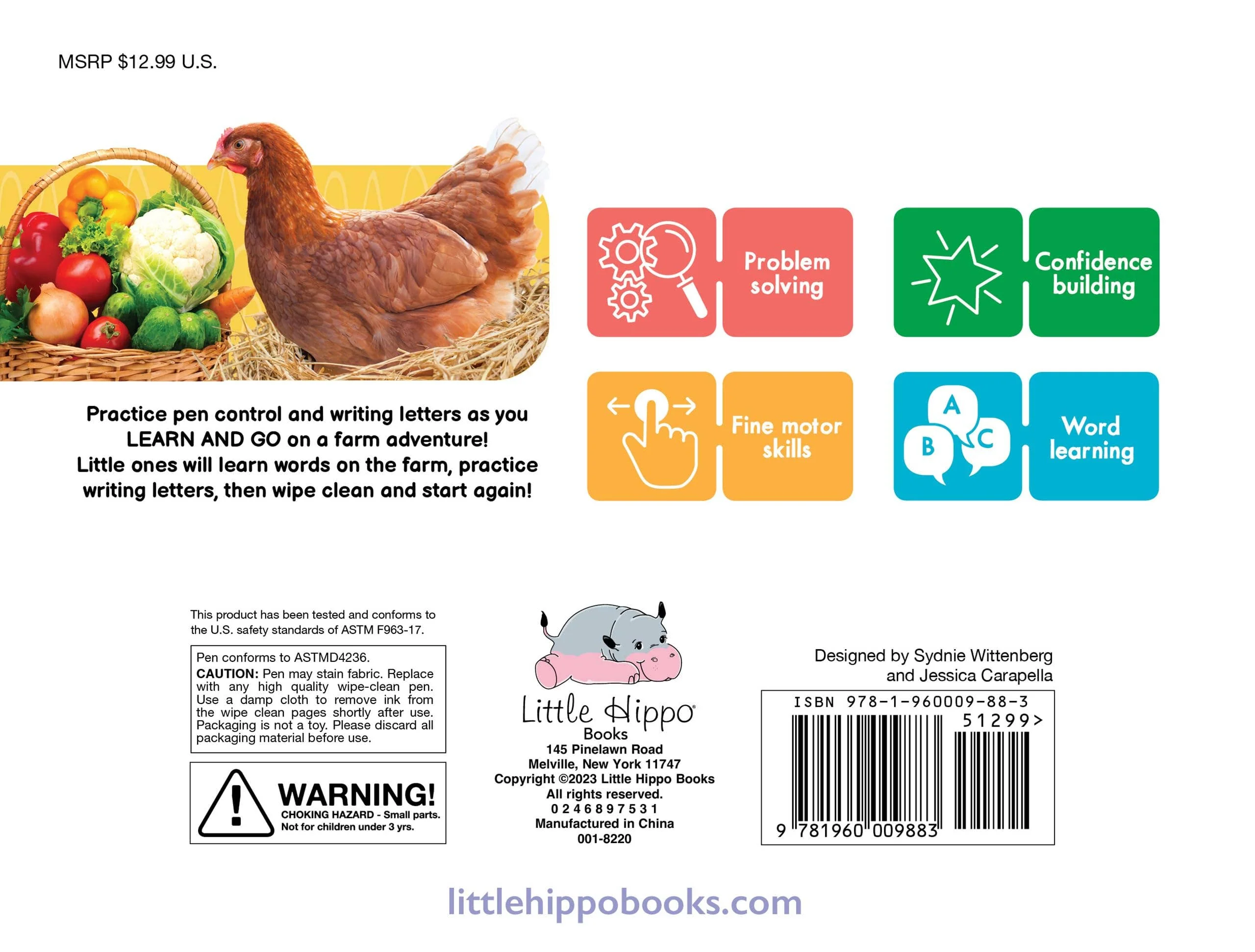 Farm ABCs Wipe Clean Book - Image 2