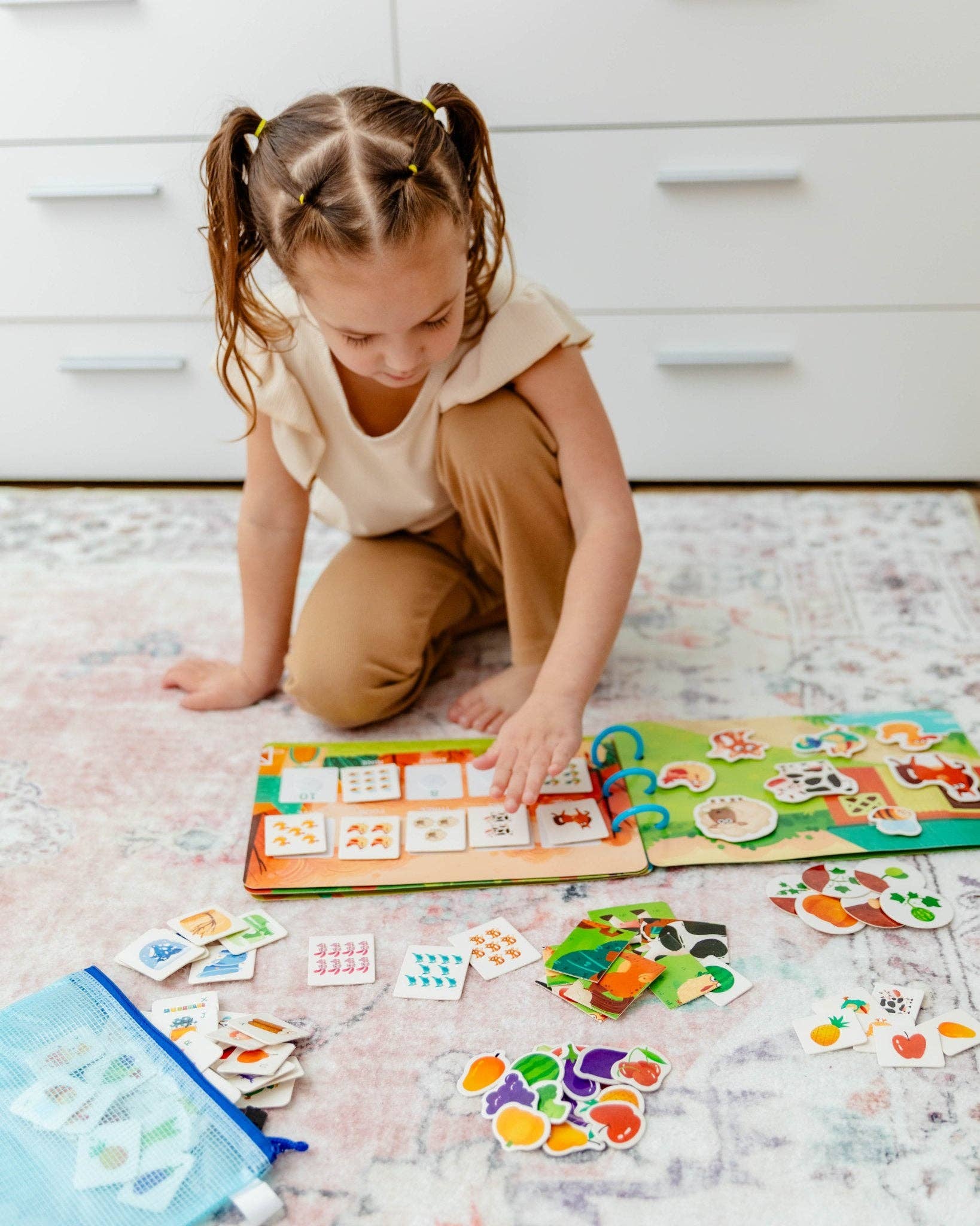 Farm Busy Activity Book for Toddlers w/ Zipper Pouch - Image 10