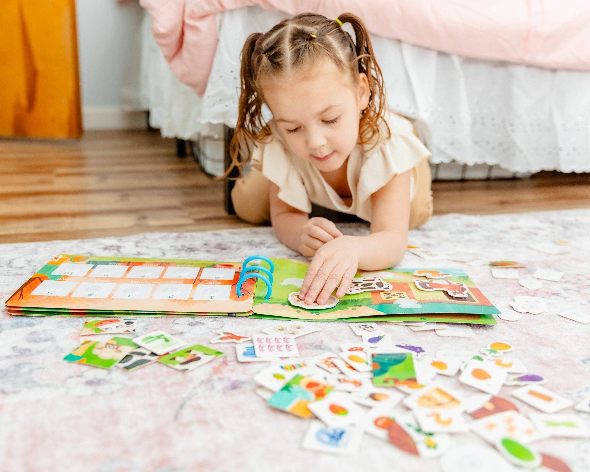 Farm Busy Activity Book for Toddlers w/ Zipper Pouch - Image 5