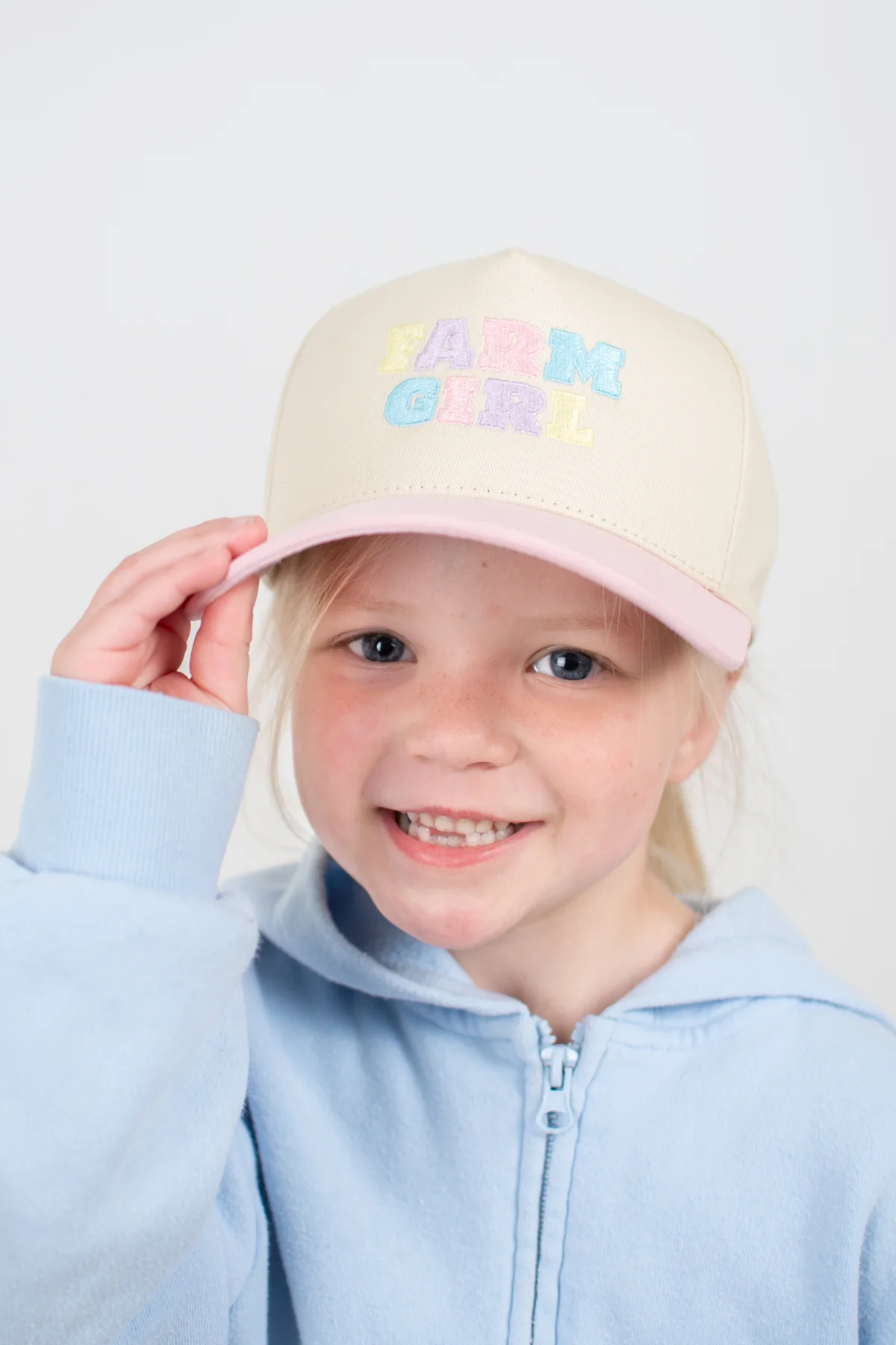 Farm Girl' Embroidered Youth Trucker Hat - Image 2