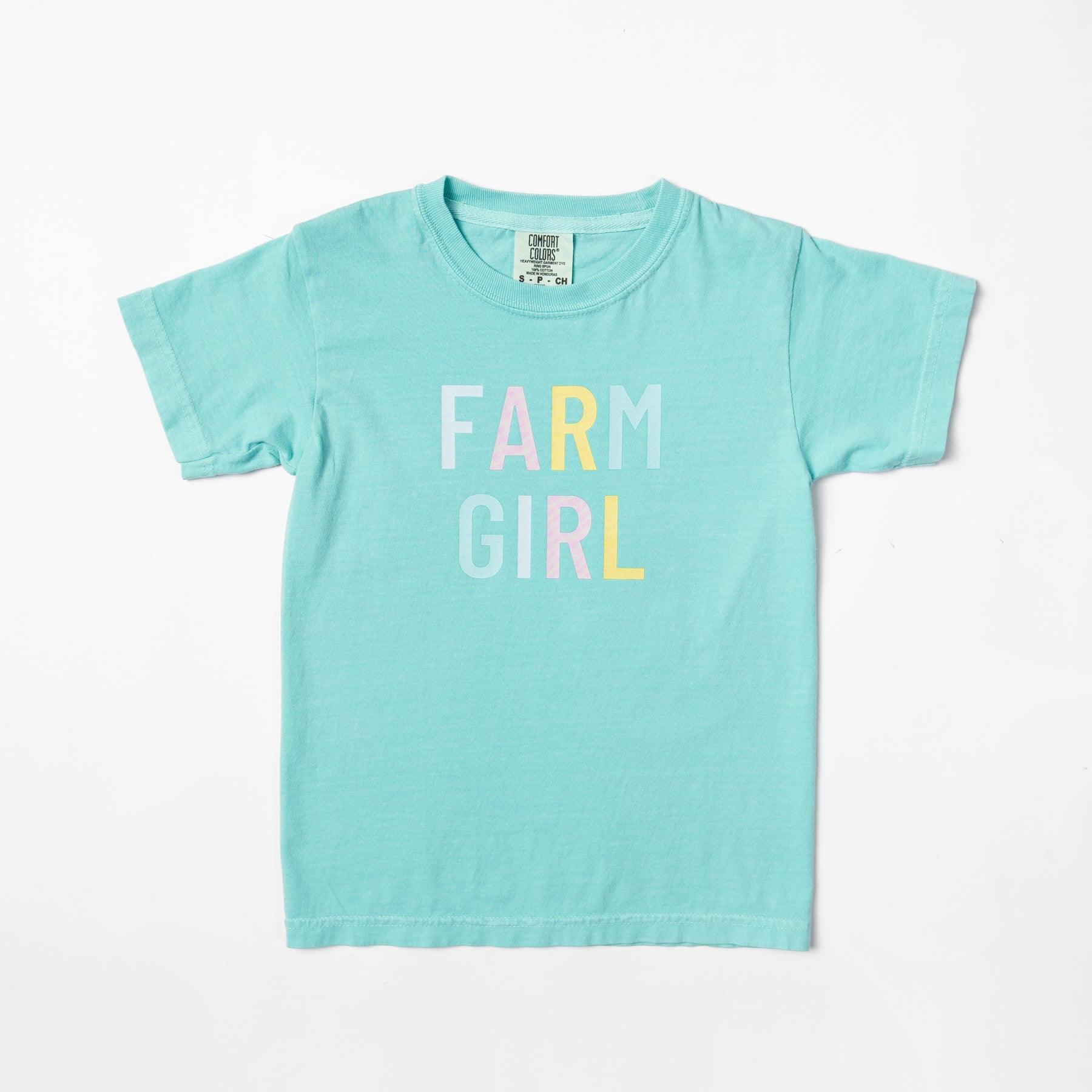 Farm Girl' Teal Toddler/Youth Tee - Image 3