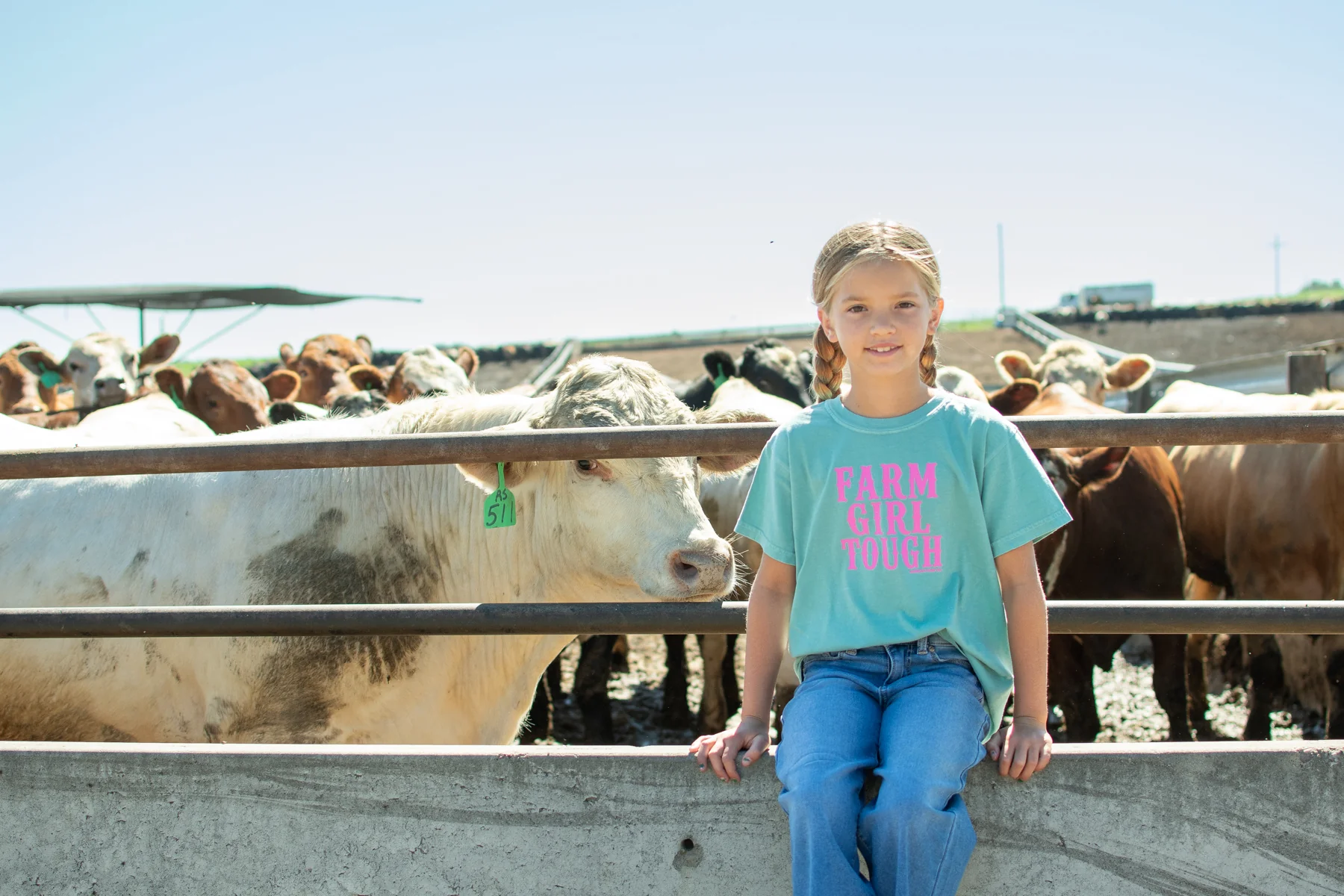 'Farm Girl Tough' Toddler/Youth T-Shirt - Image 4
