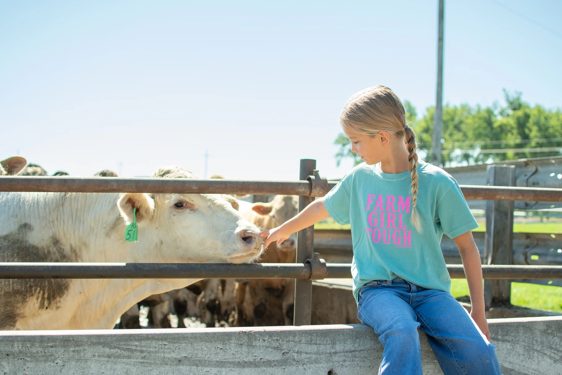 'Farm Girl Tough' Toddler/Youth T-Shirt - Image 5