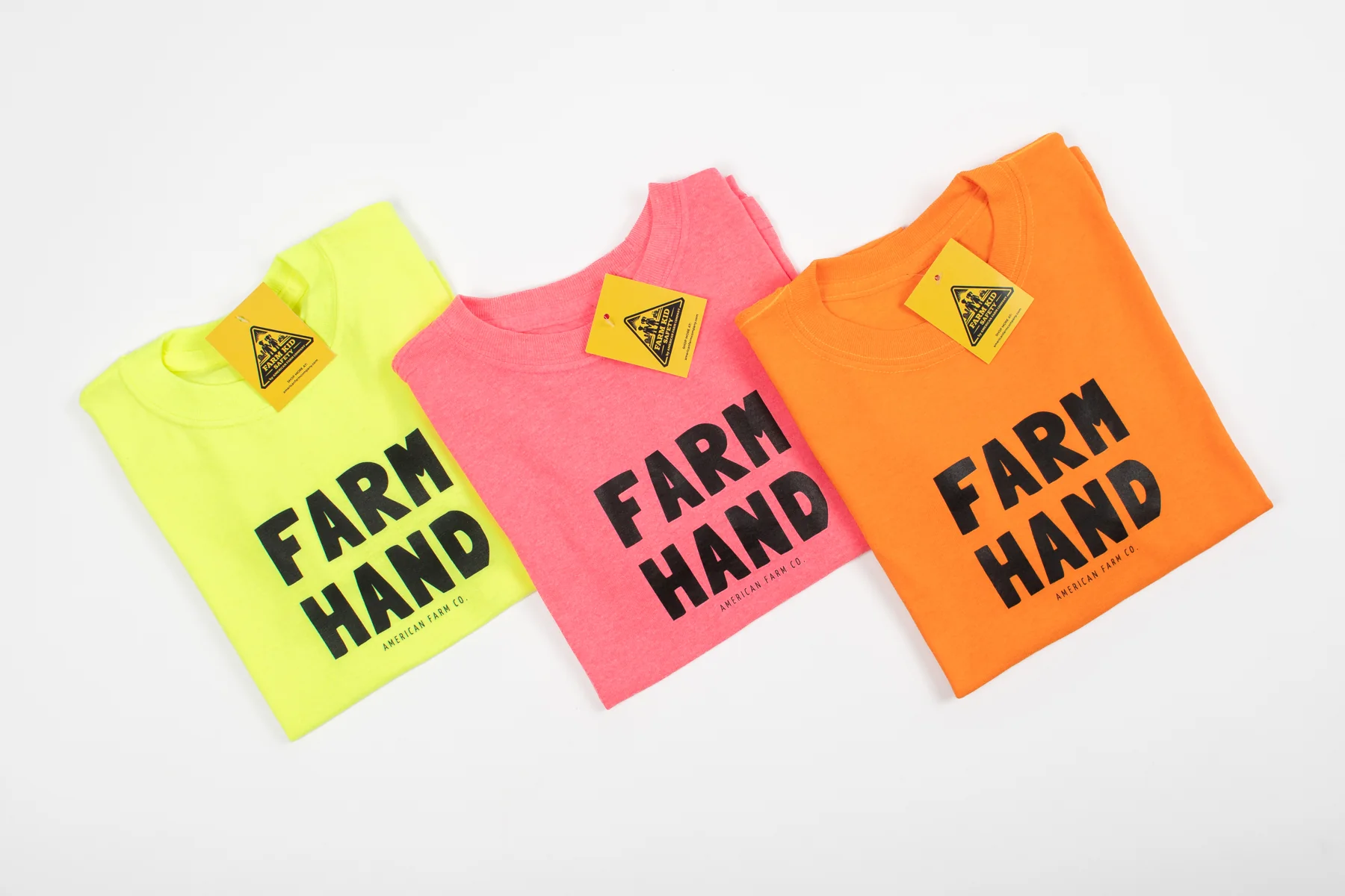 Farm Hand' Safety Pink Youth Tee - Image 5