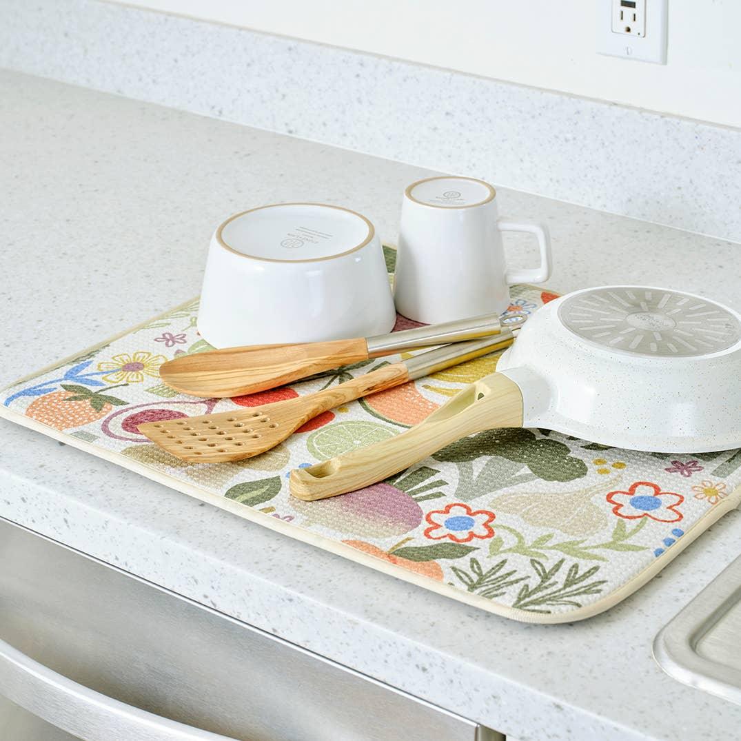 Farm Stand Dish Drying Mats - Set of 2 - Image 2