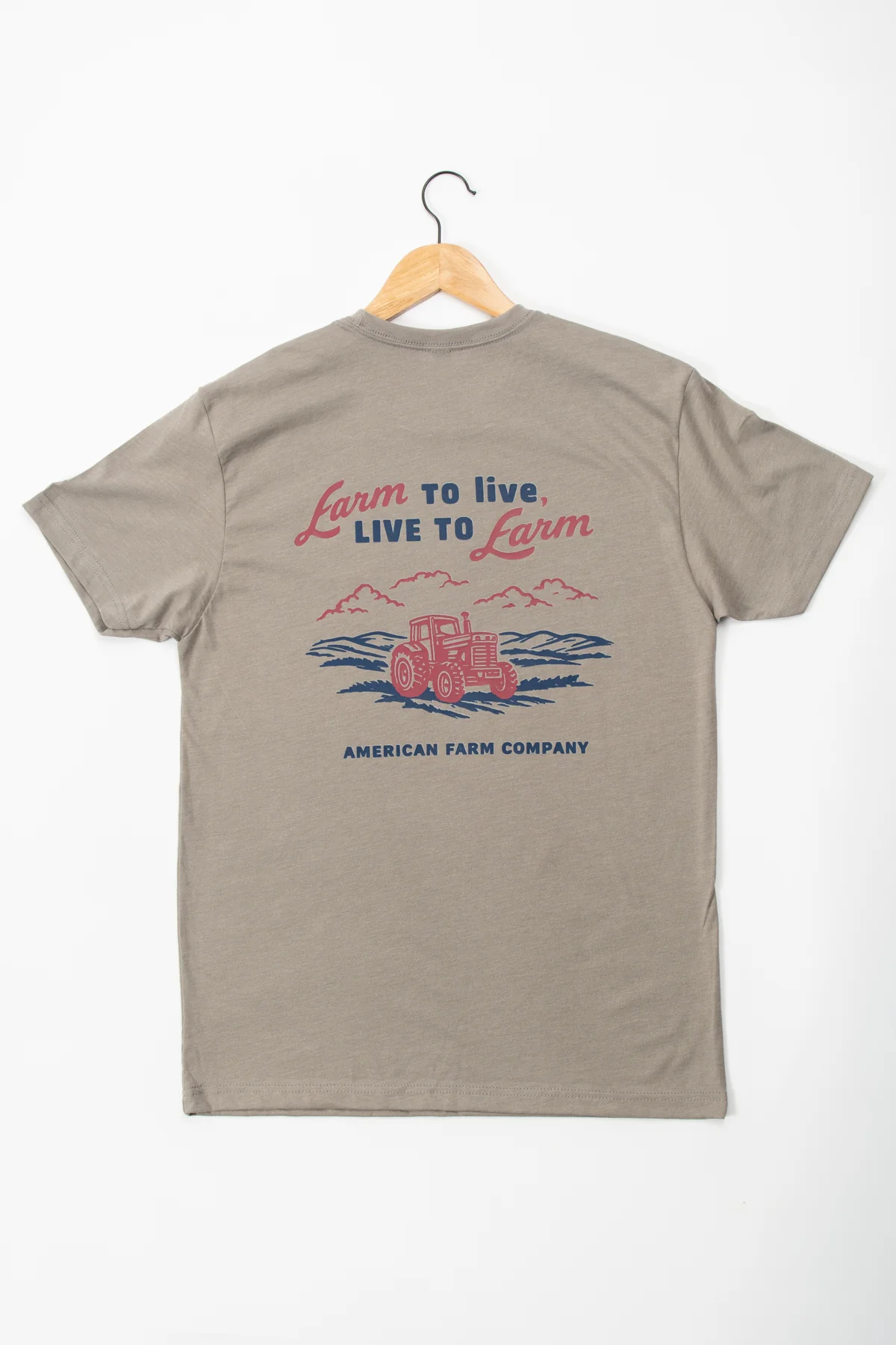 Farm to Live, Live to Farm' Gray Essentials Tee - Image 5