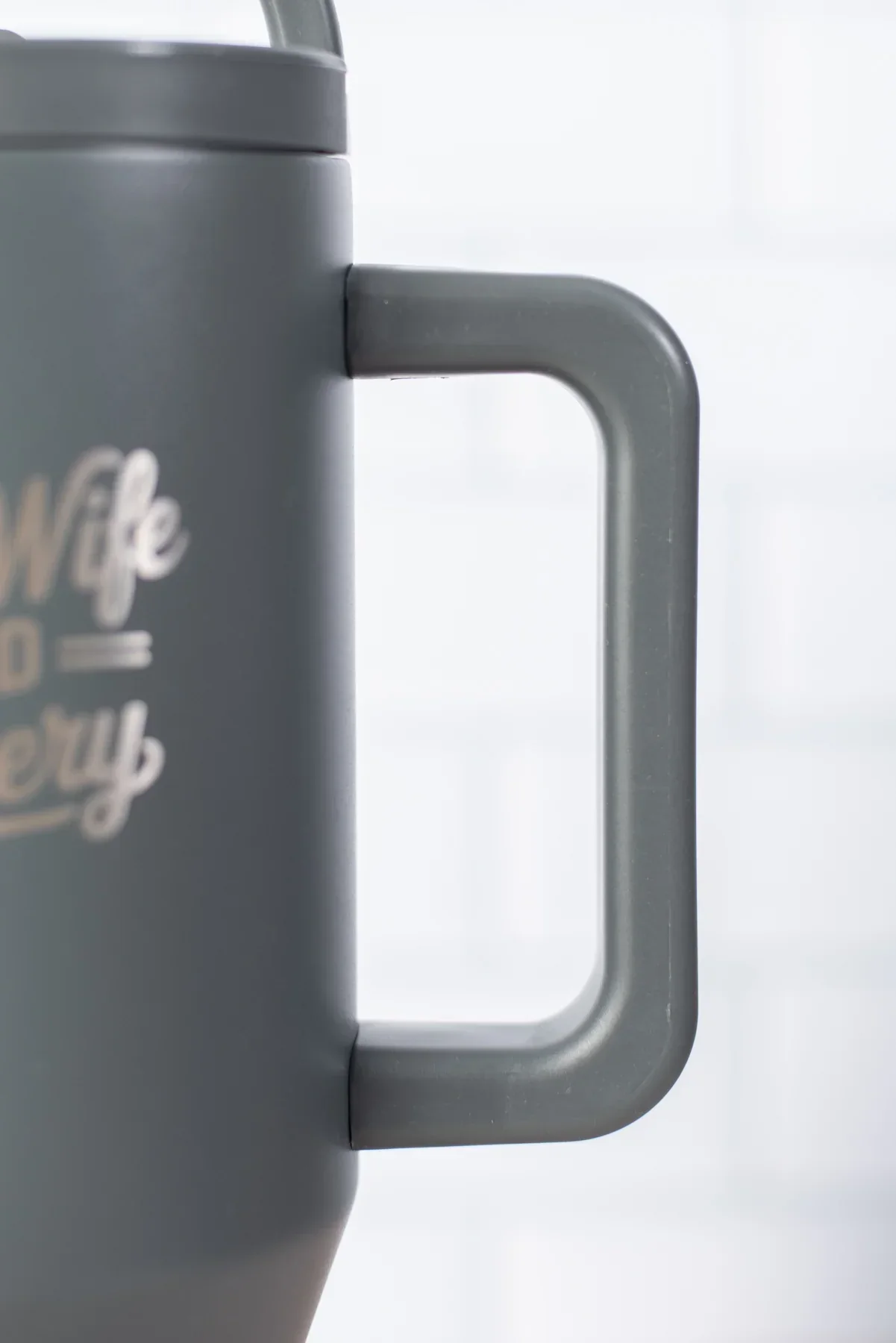Farm Wife Field Delivery' 40oz Water Tank Tumbler - Charcoal - Image 5