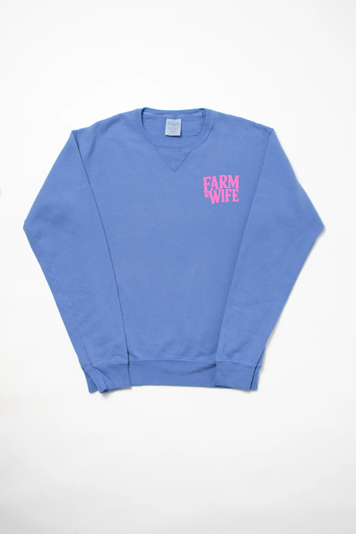 'Farm Wife - He Farms. I Do Everything Else.' Crewneck - Image 5