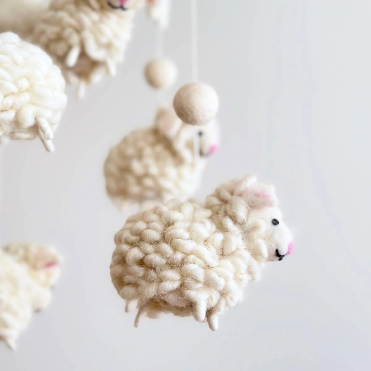 Sheep Felt Baby Mobile - Image 5