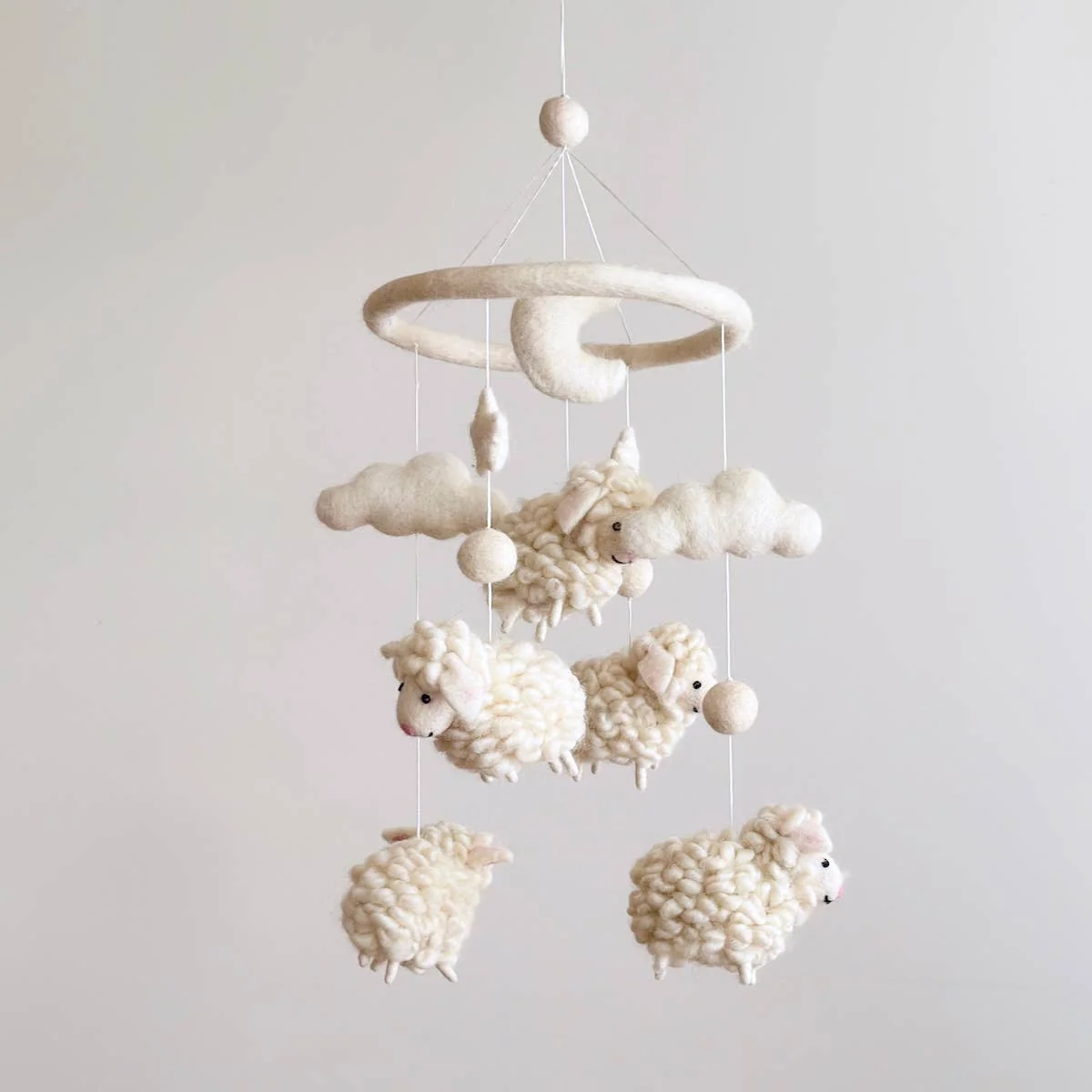 Sheep Felt Baby Mobile - Image 6