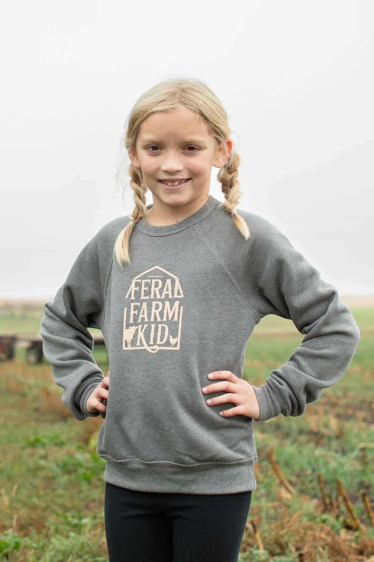 Feral Farm Kid' Toddler/Youth Crewneck