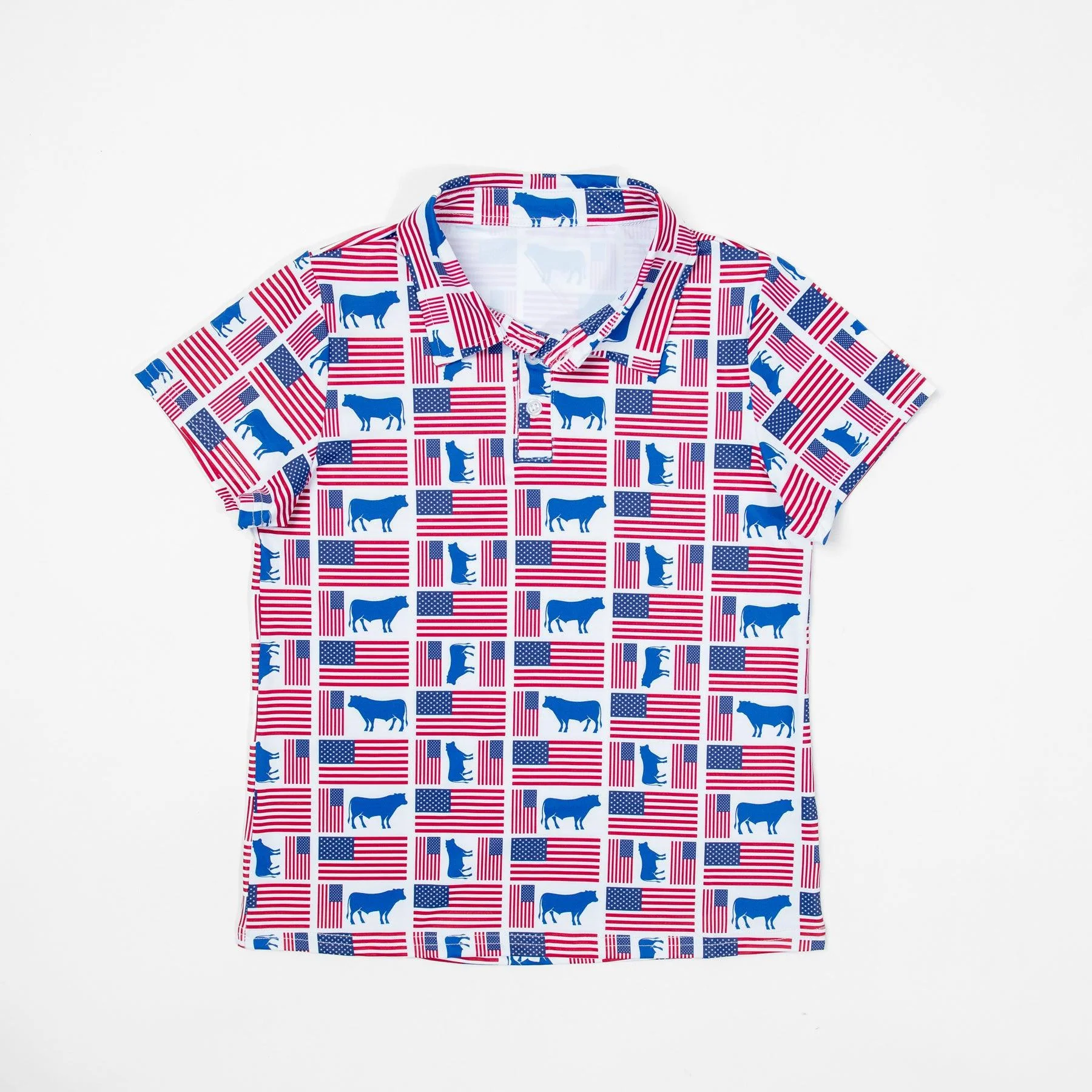 Flags & Steers Baby/Youth Performance Polo - Image 3