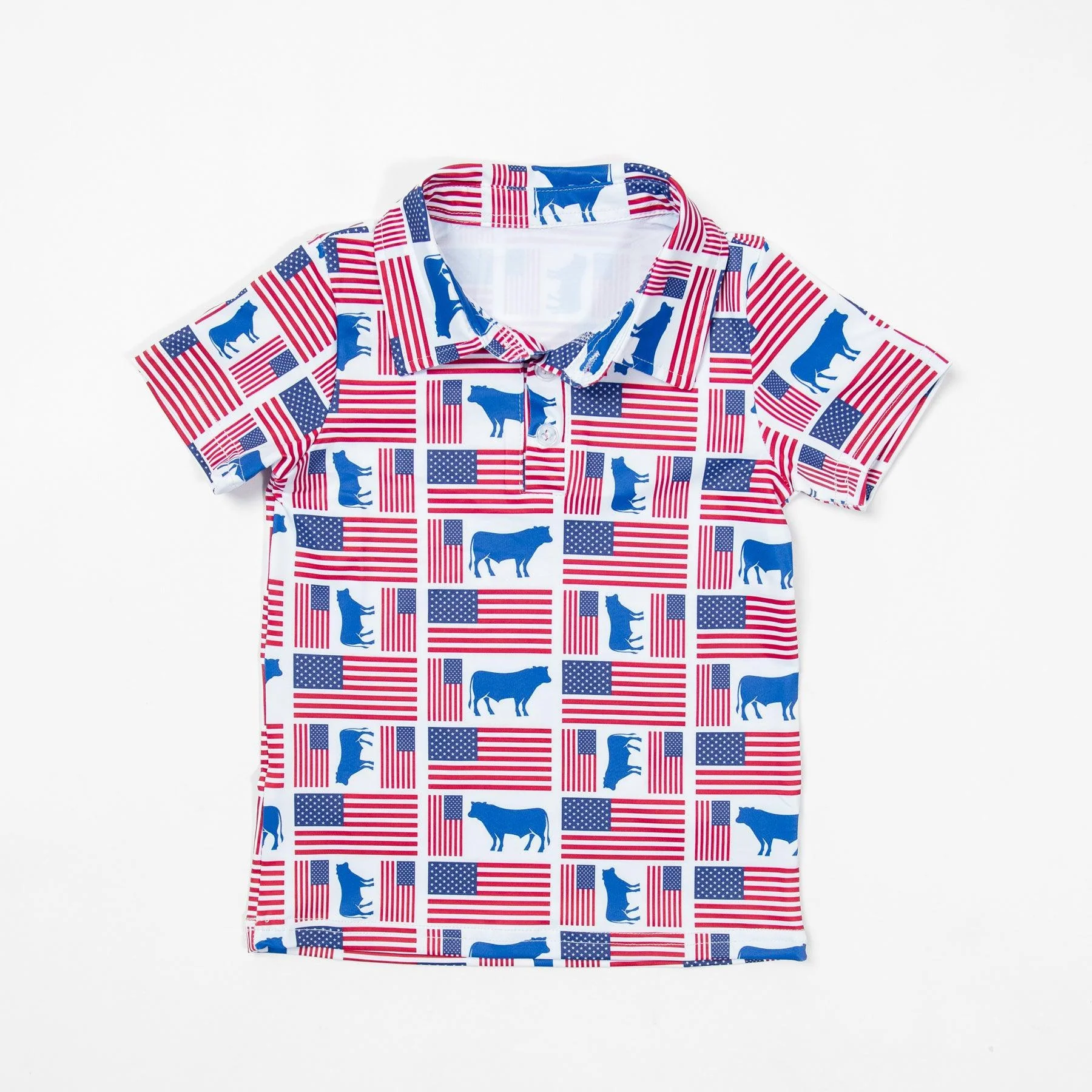 Flags & Steers Baby/Youth Performance Polo - Image 4