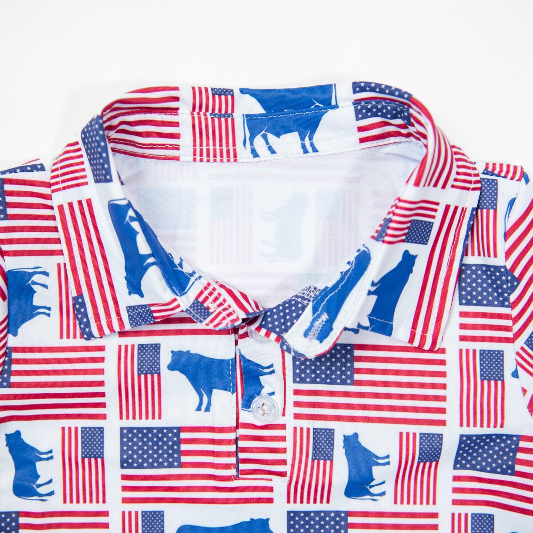 Flags & Steers Baby/Youth Performance Polo - Image 5